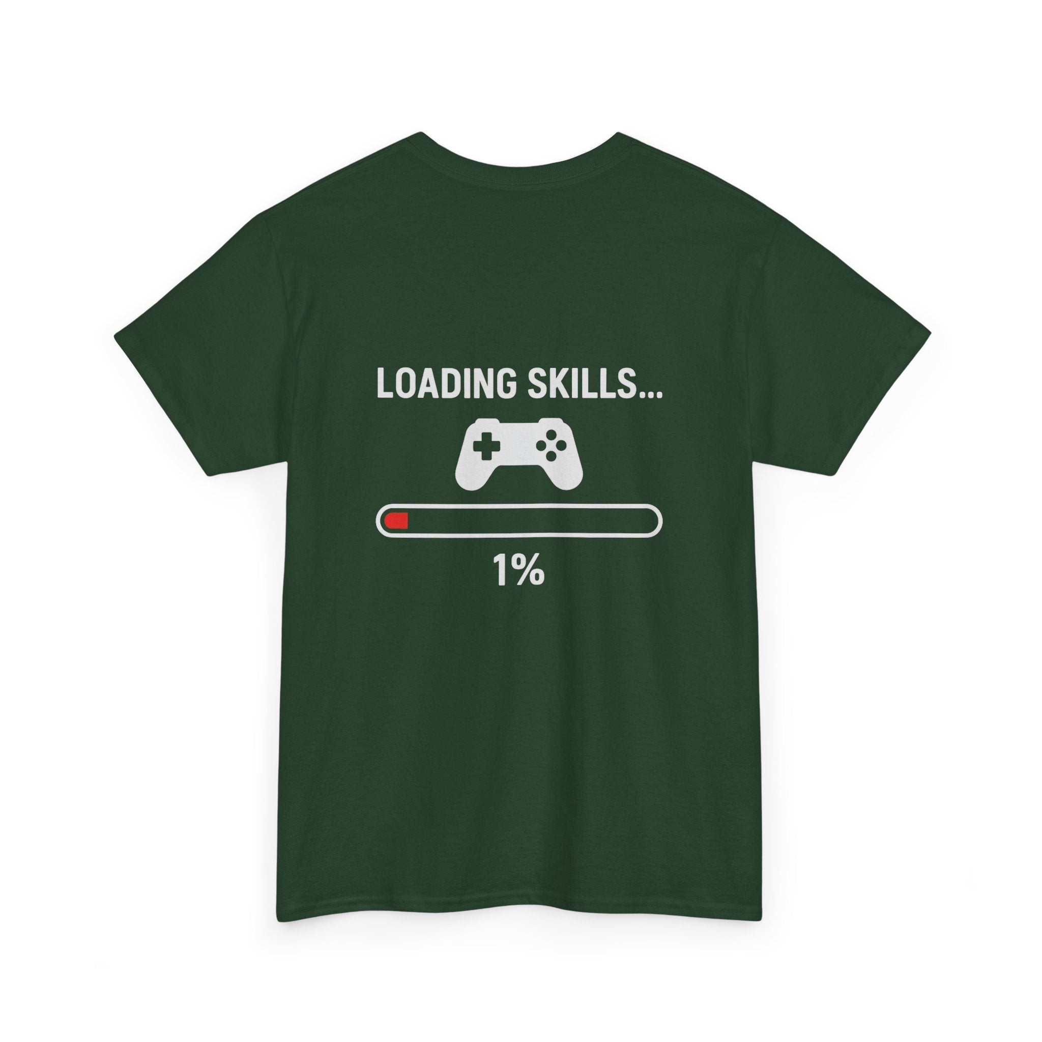 Loading Skills… 1% – Lustiges Gamer Meme T-Shirt