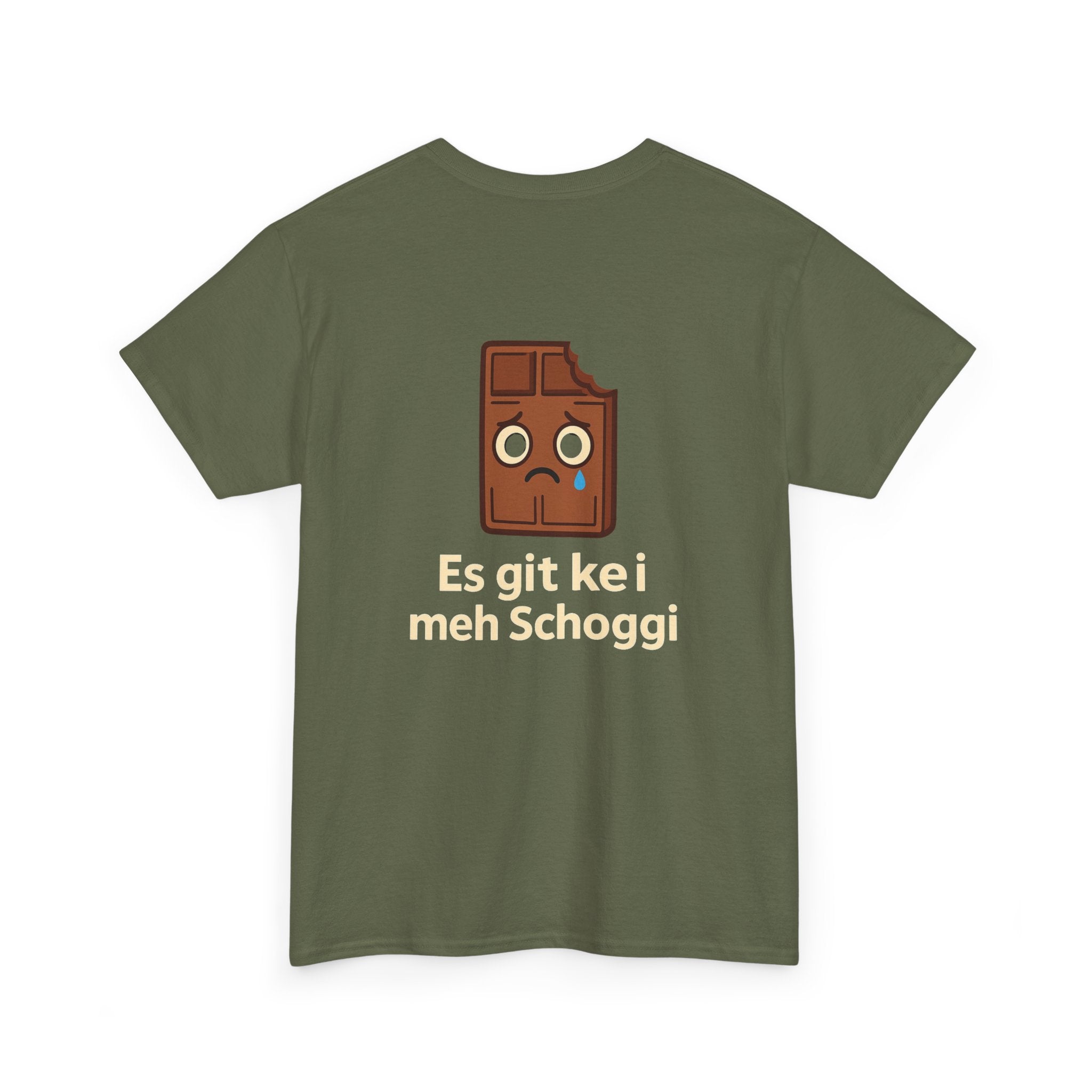Es git kei meh Schoggi – Schweizer Humor T-Shirt
