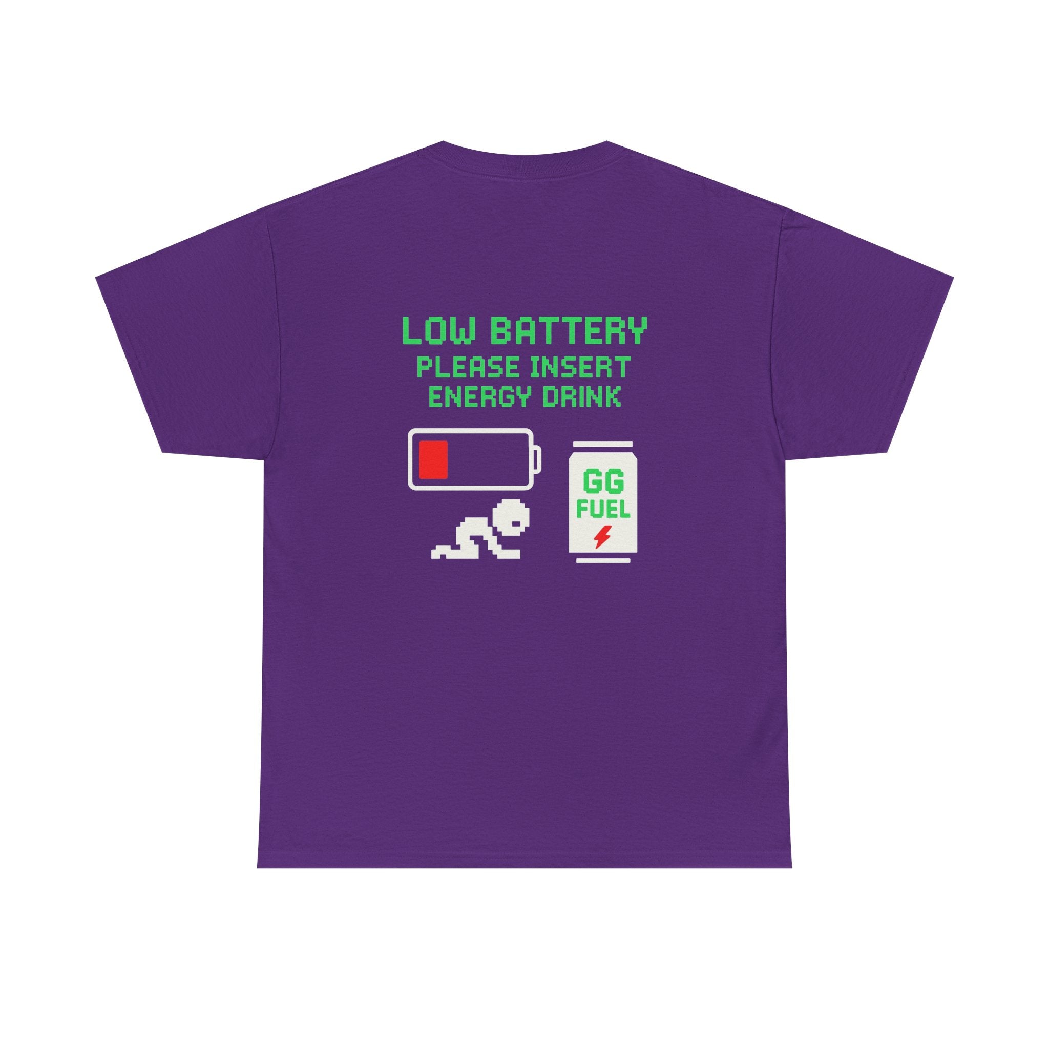 Low Battery – Please Insert Energy Drink – Gaming Meme Shirt