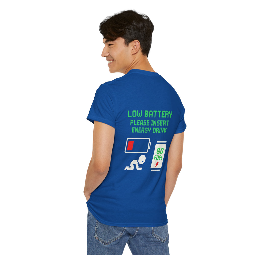 Low Battery – Please Insert Energy Drink – Gaming Meme Shirt