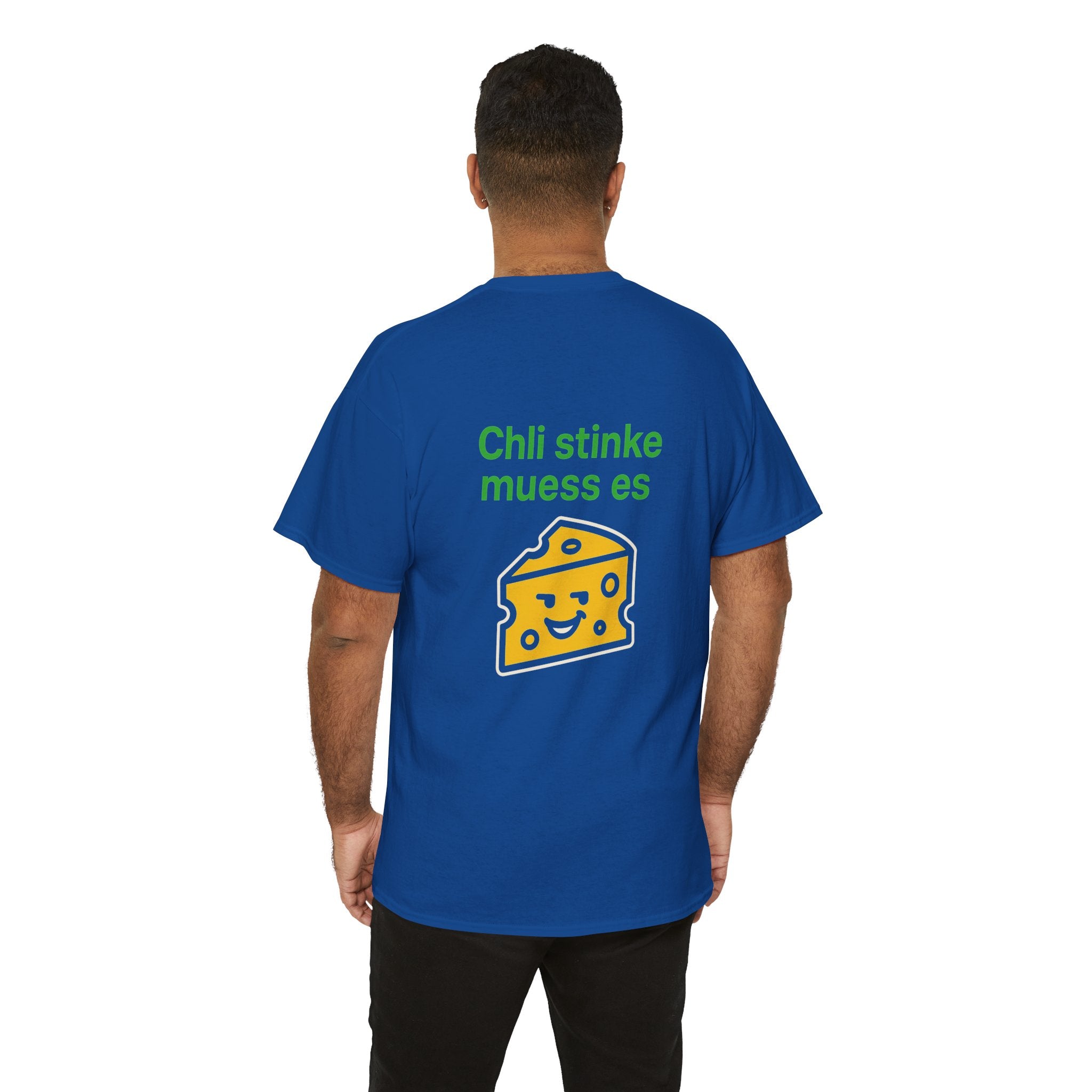 Chli stinke muess es – Schweizer Käse Humor T-Shirt