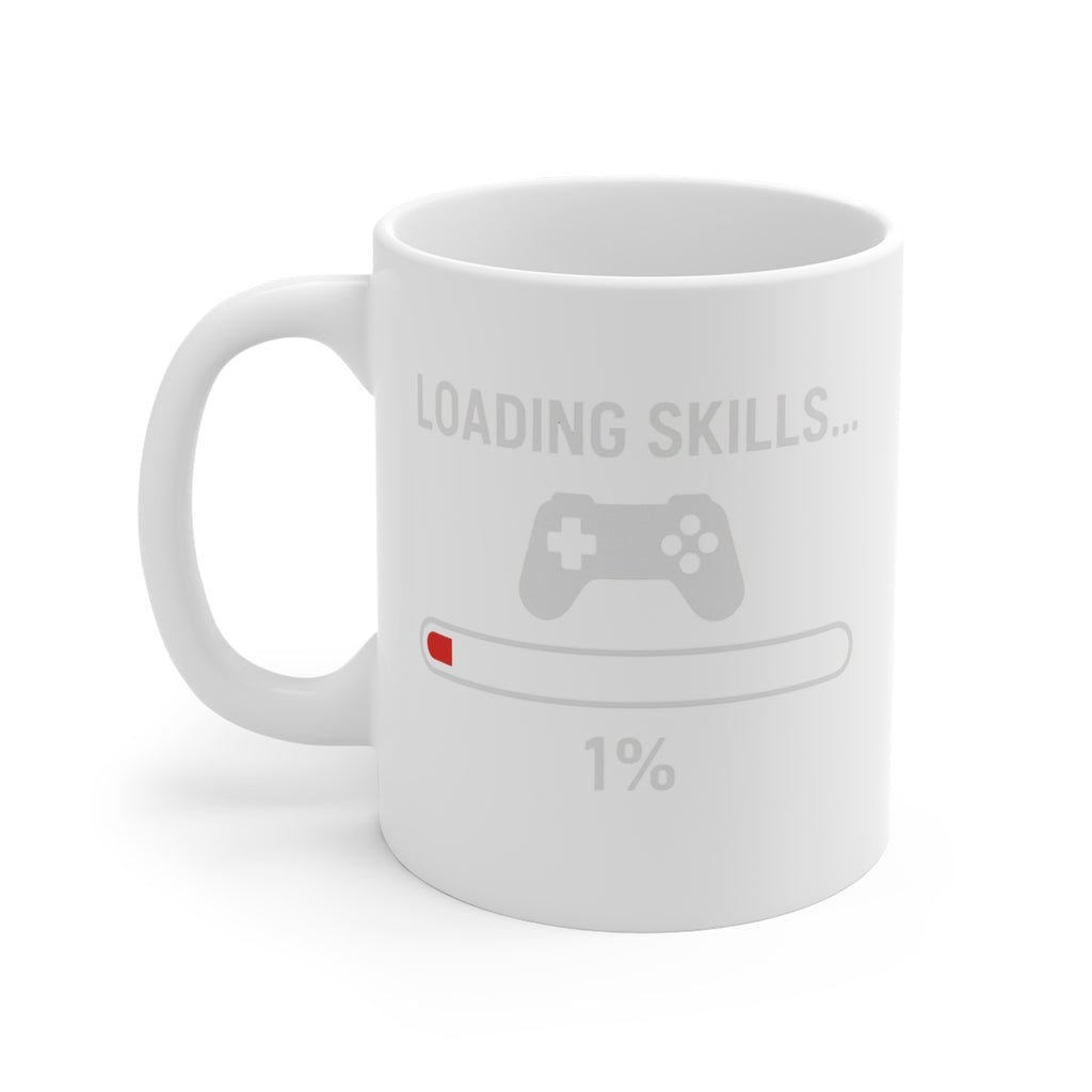 Loading Skills… 1% – Lustige Gamer Meme Tasse