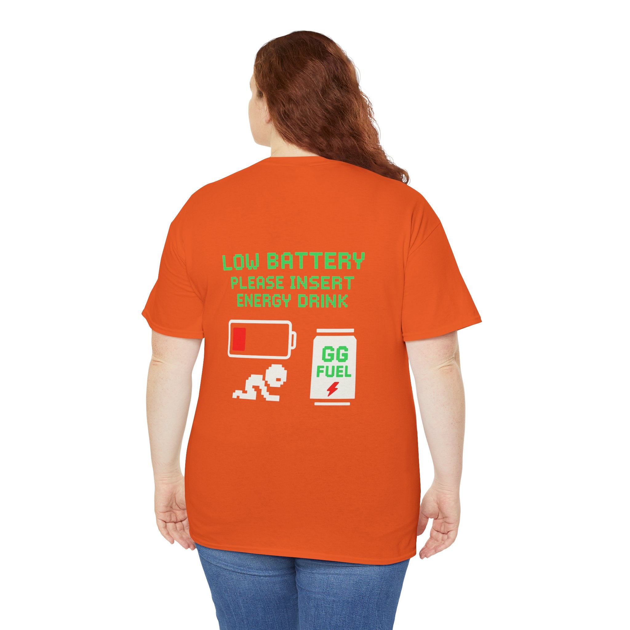 Low Battery – Please Insert Energy Drink – Gaming Meme Shirt