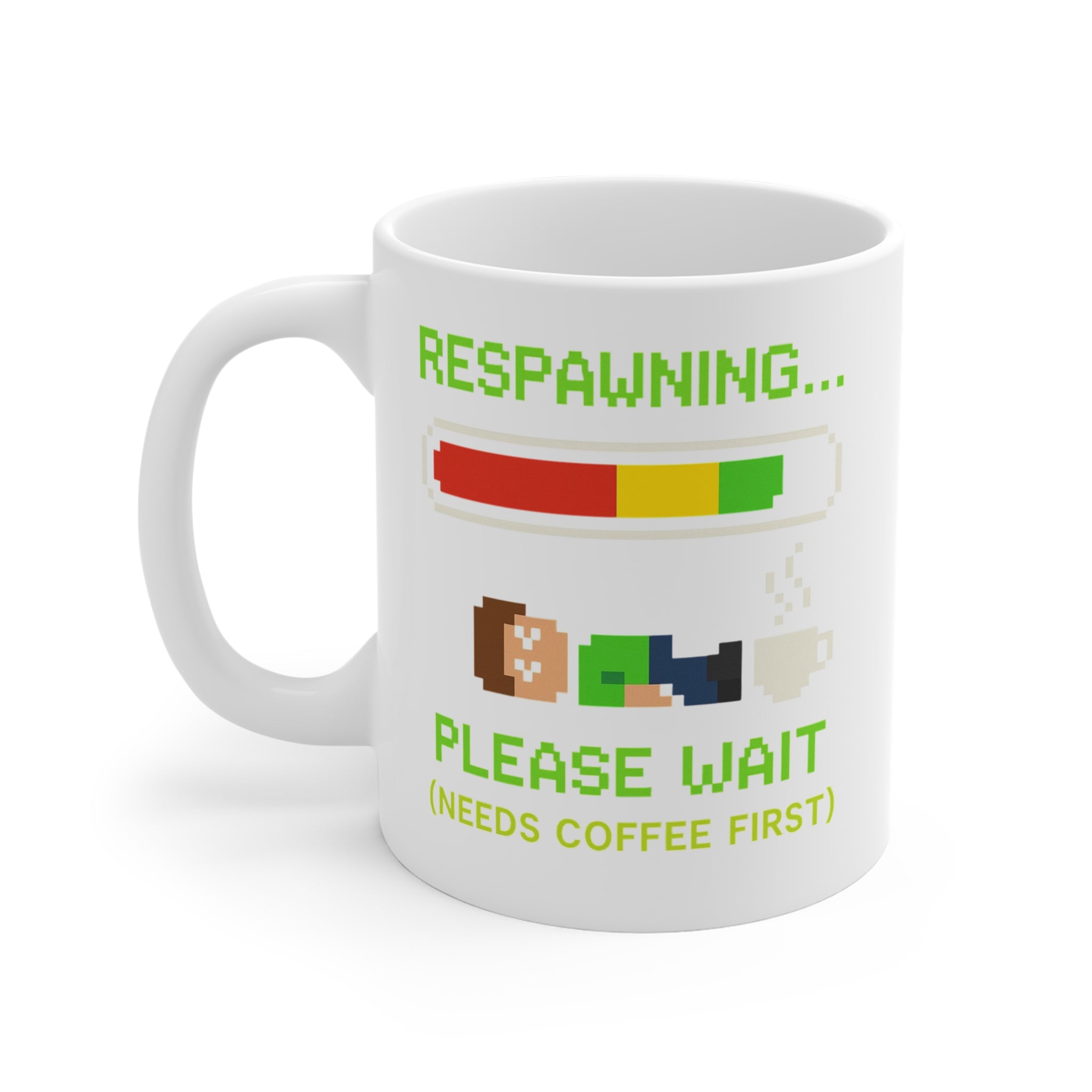 Respawning… Please Wait – Gamer Kaffee Meme Tasse