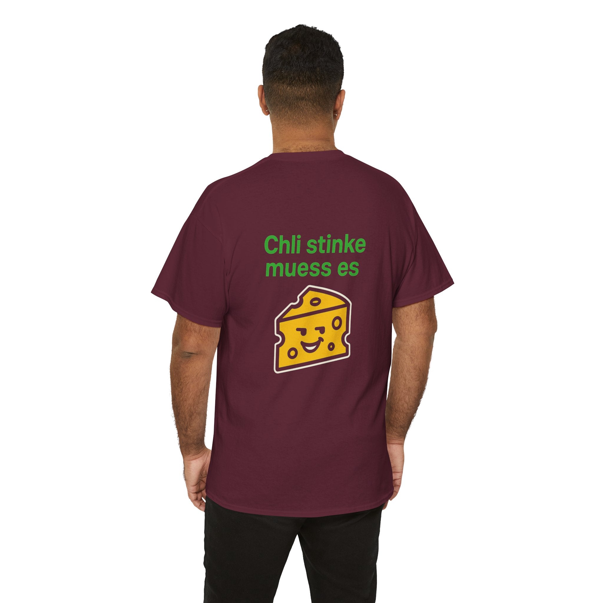 Chli stinke muess es – Schweizer Käse Humor T-Shirt