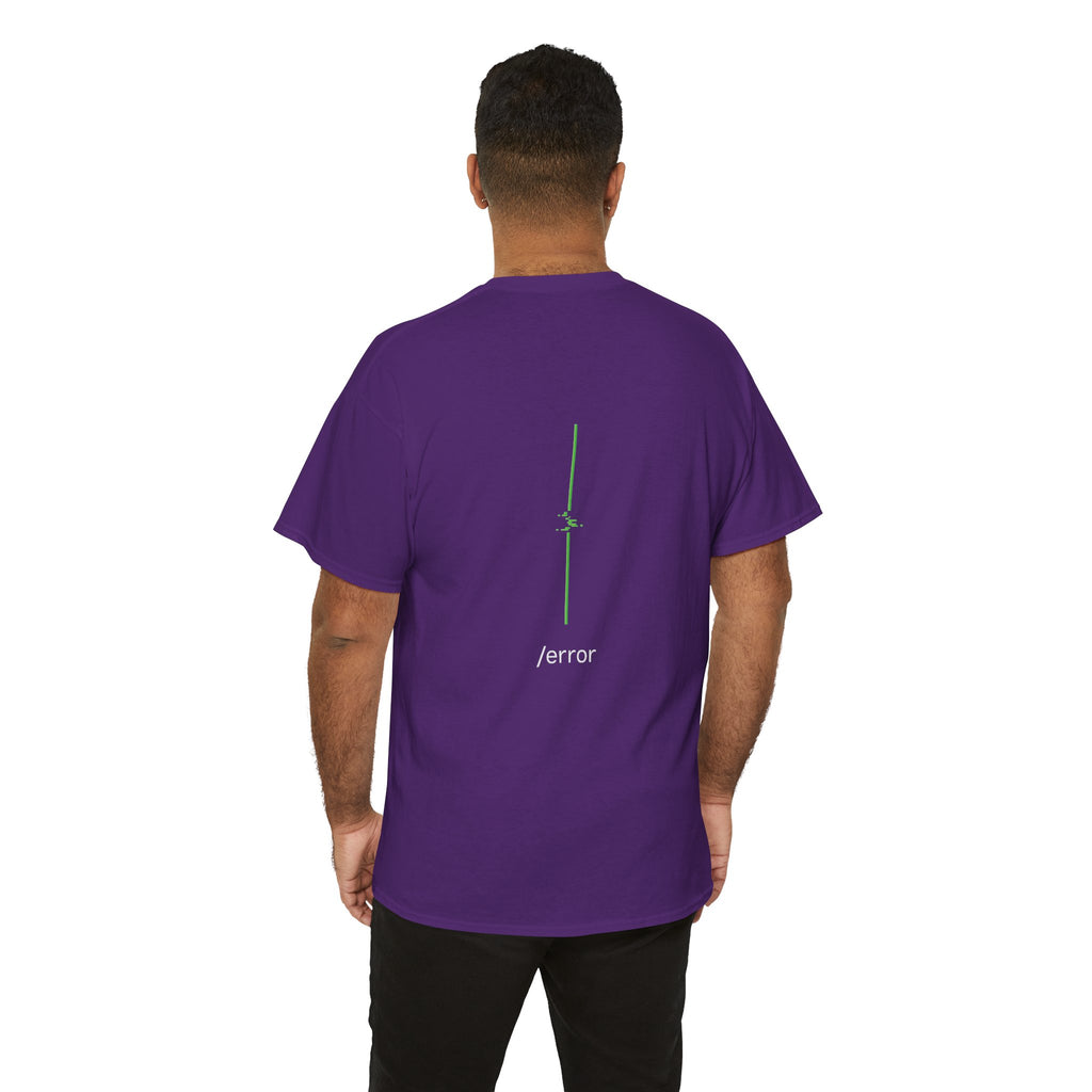 Glitch Line – Minimalistisches Neon Streetwear T-Shirt