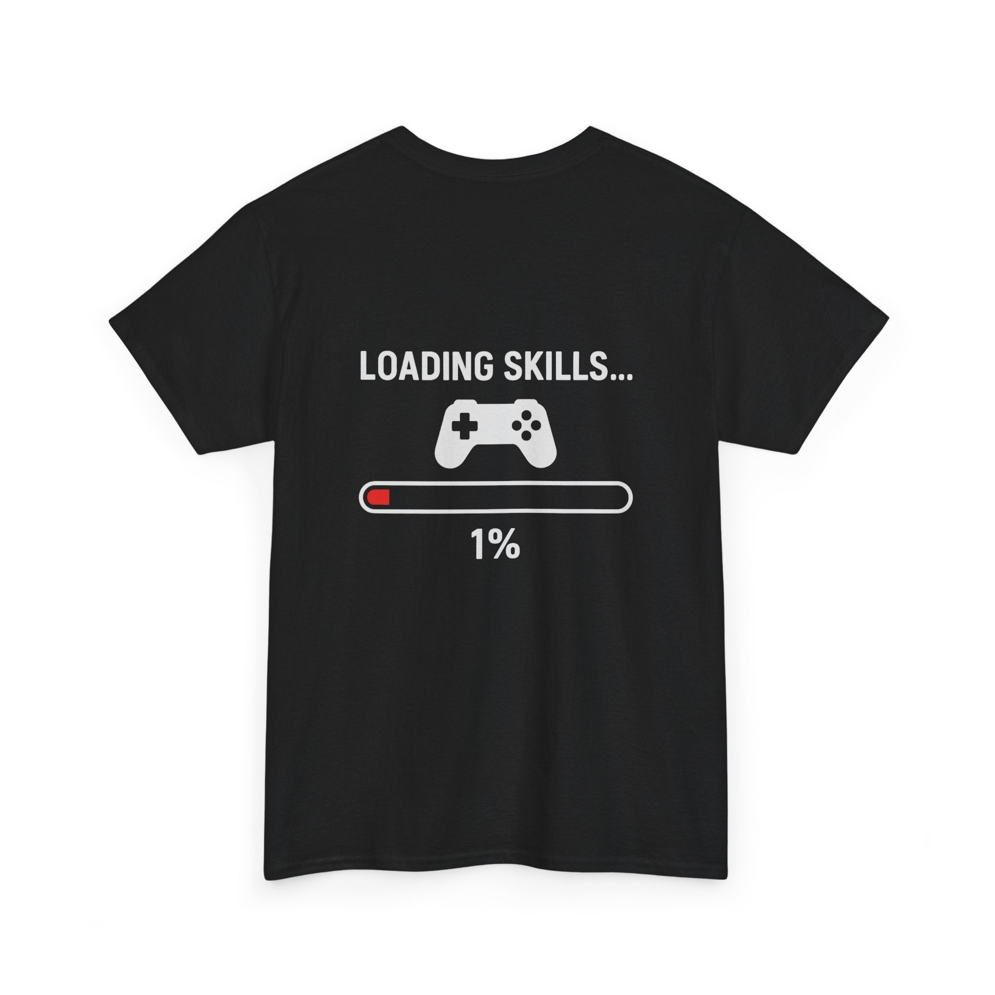 Loading Skills… 1% – Lustiges Gamer Meme T-Shirt