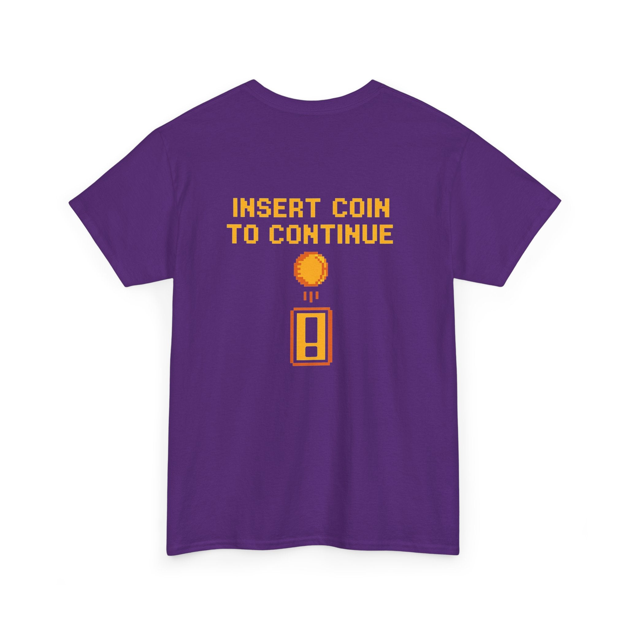 Insert Coin to Continue – Retro Arcade Gamer T-Shirt