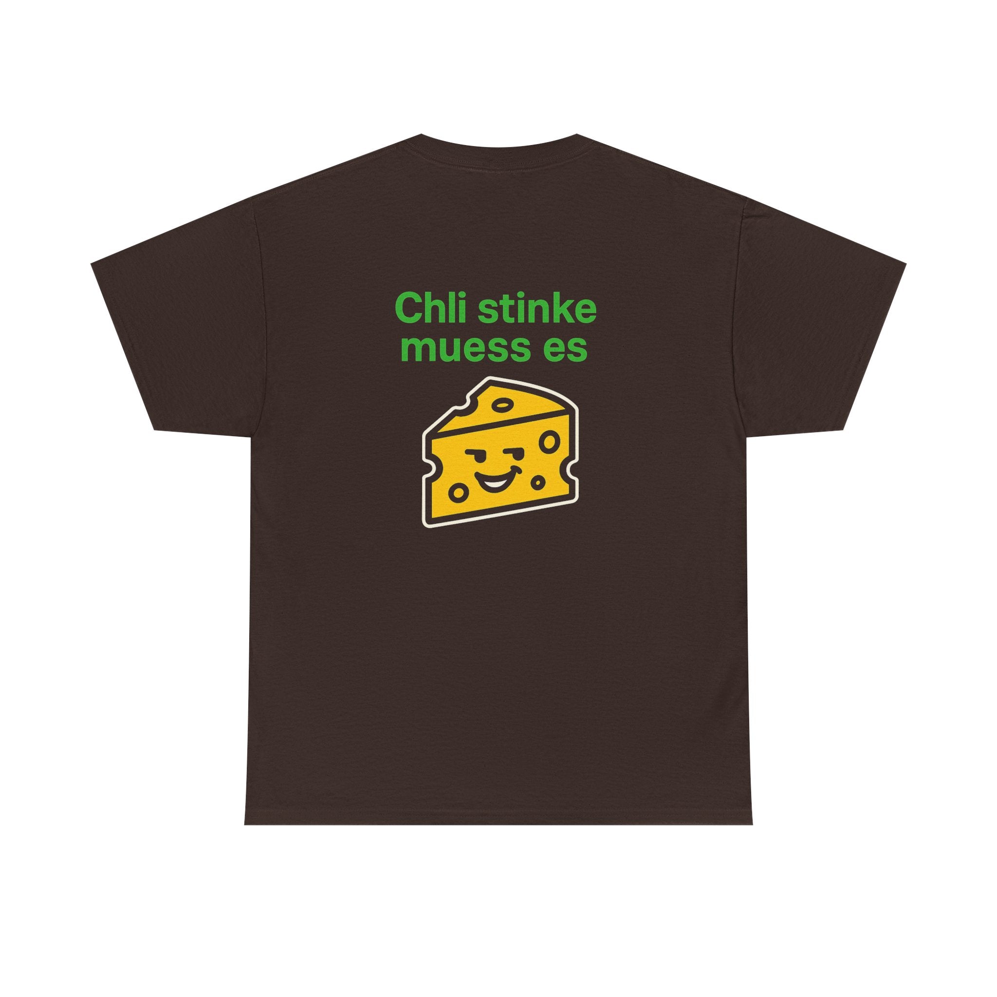 Chli stinke muess es – Schweizer Käse Humor T-Shirt
