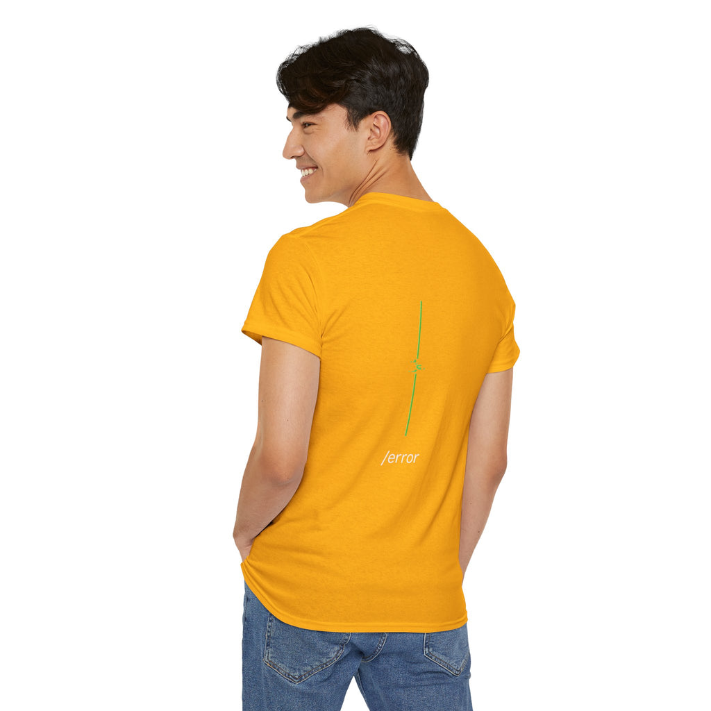 Glitch Line – Minimalistisches Neon Streetwear T-Shirt