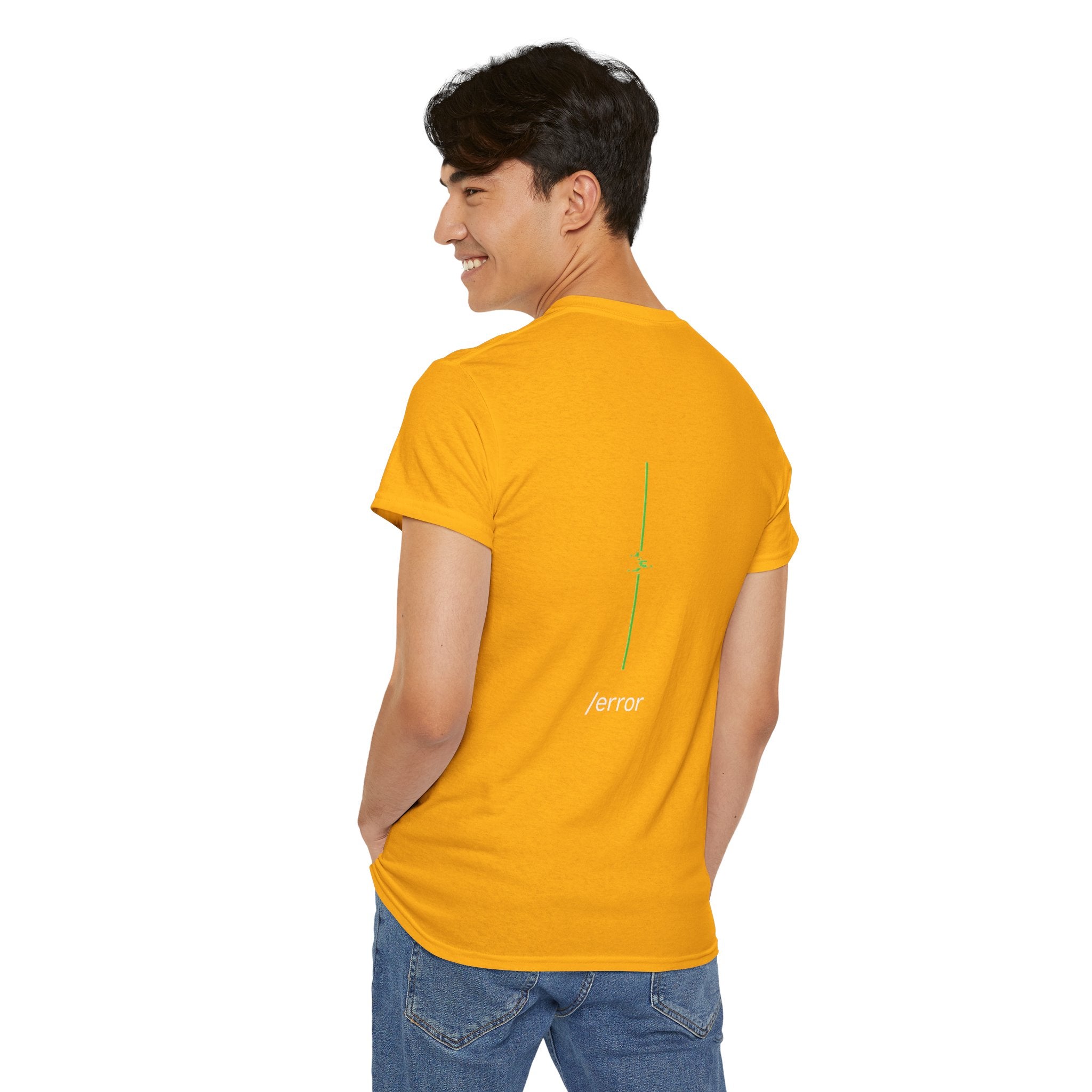 Glitch Line – Minimalistisches Neon Streetwear T-Shirt