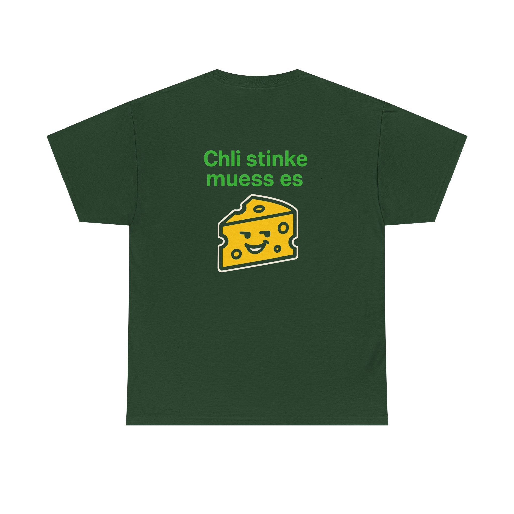 Chli stinke muess es – Schweizer Käse Humor T-Shirt