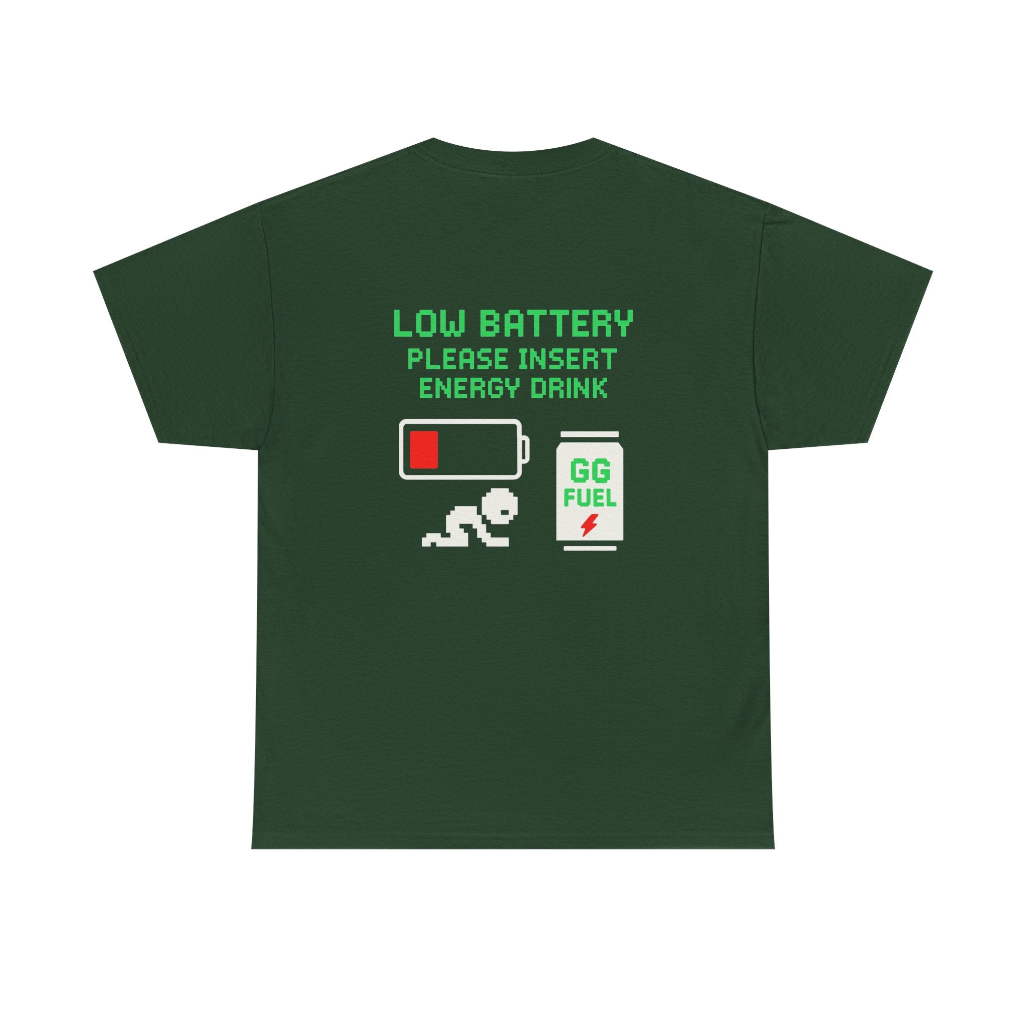 Low Battery – Please Insert Energy Drink – Gaming Meme Shirt