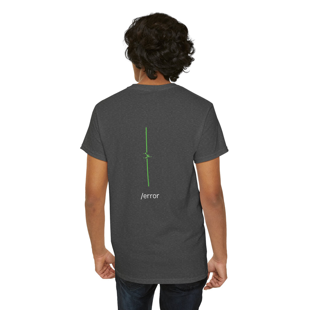 Glitch Line – Minimalistisches Neon Streetwear T-Shirt