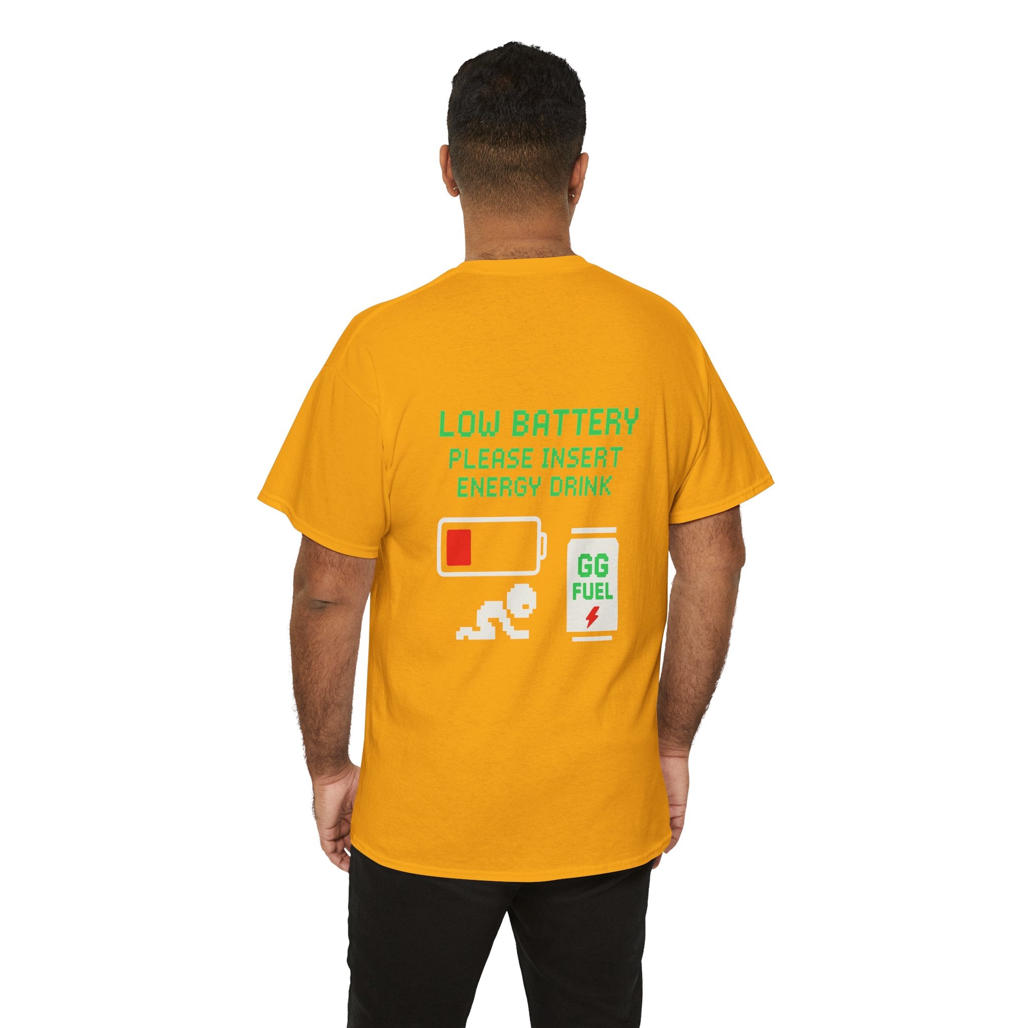 Low Battery – Please Insert Energy Drink – Gaming Meme Shirt