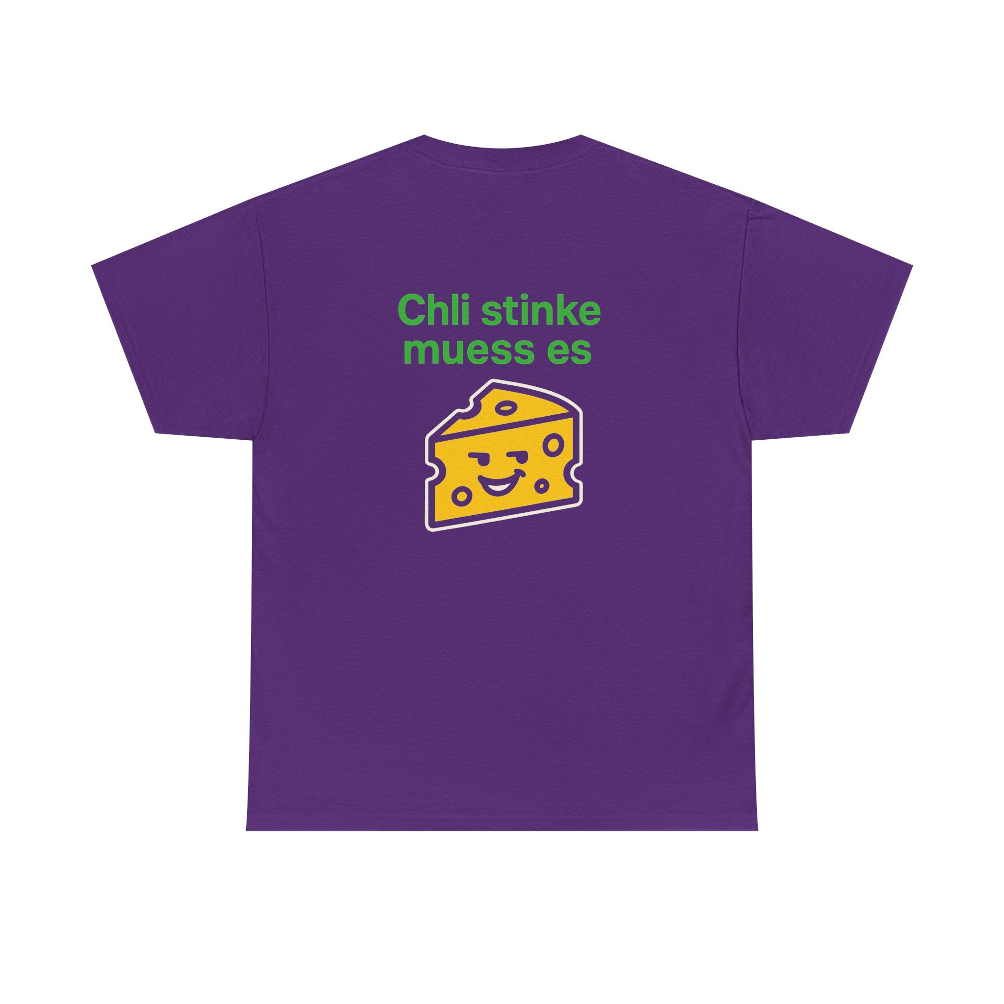 Chli stinke muess es – Schweizer Käse Humor T-Shirt