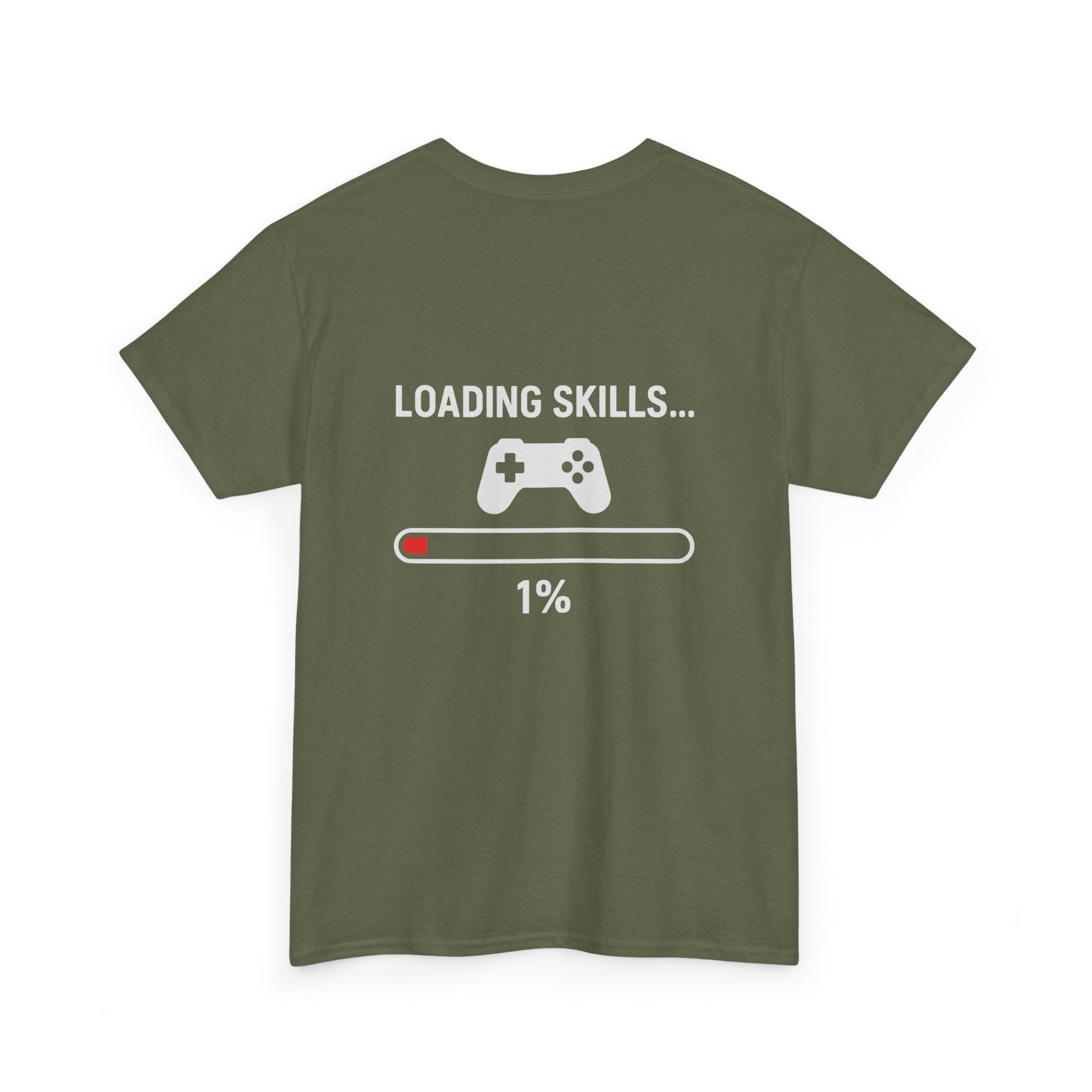 Loading Skills… 1% – Lustiges Gamer Meme T-Shirt