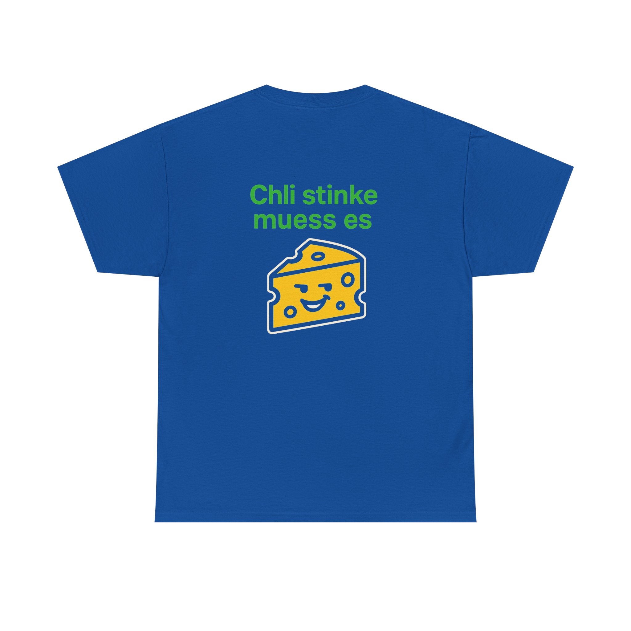 Chli stinke muess es – Schweizer Käse Humor T-Shirt