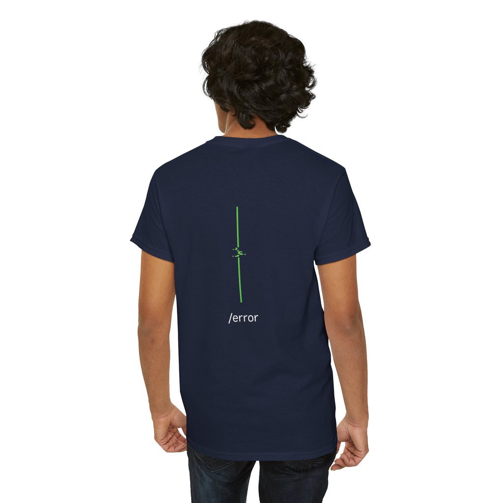 Glitch Line – Minimalistisches Neon Streetwear T-Shirt