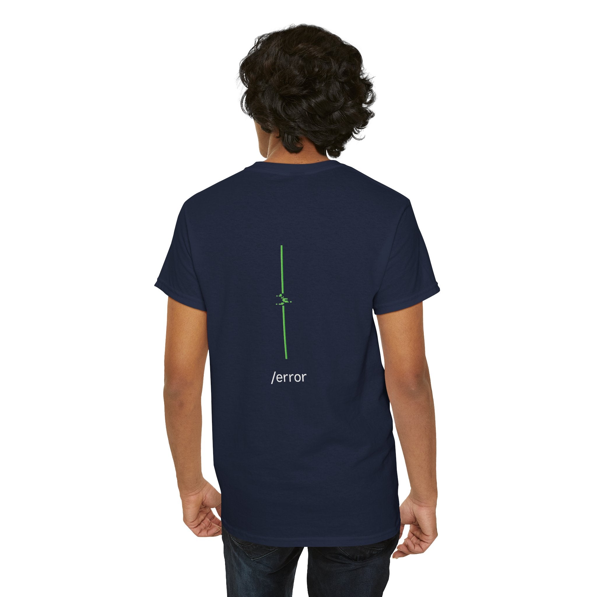 Glitch Line – Minimalistisches Neon Streetwear T-Shirt