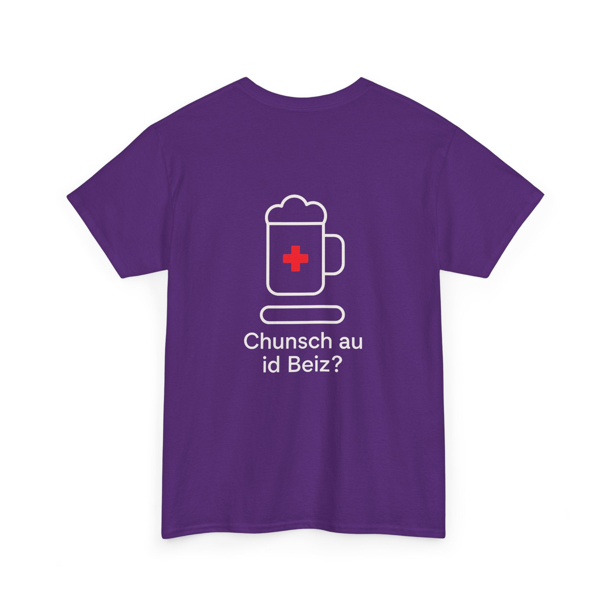 Chunsch au id Beiz? – Schweizer Dialekt Humor T-Shirt