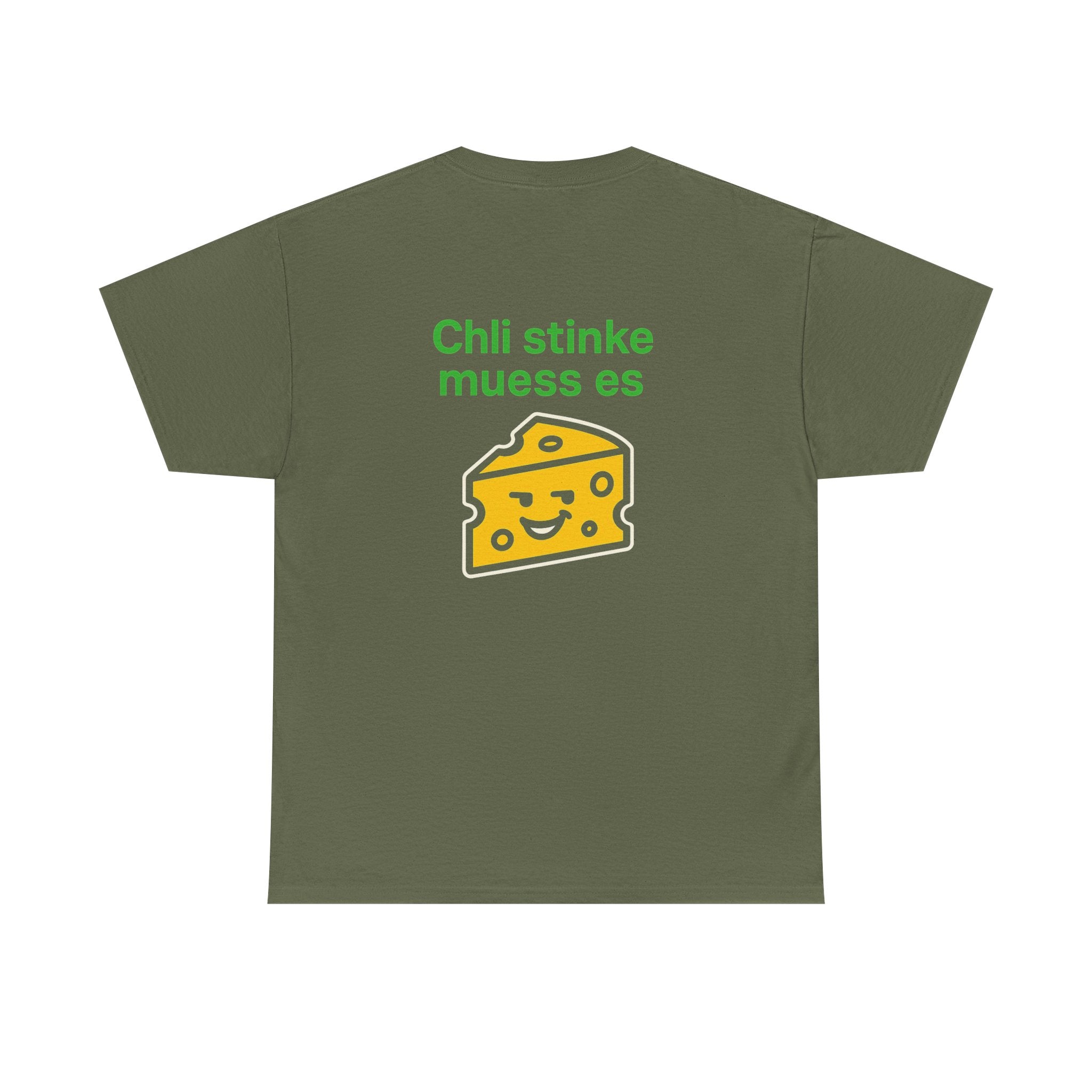 Chli stinke muess es – Schweizer Käse Humor T-Shirt