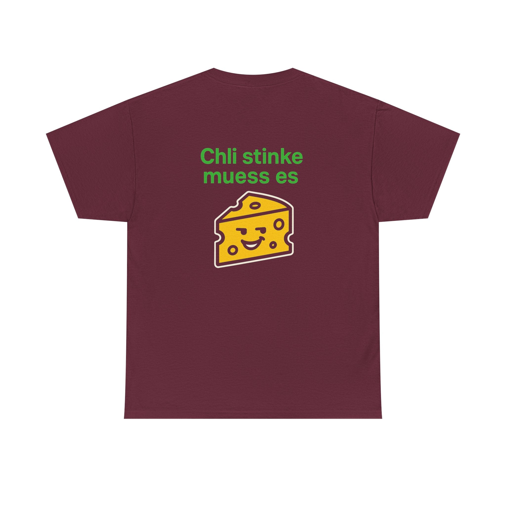 Chli stinke muess es – Schweizer Käse Humor T-Shirt