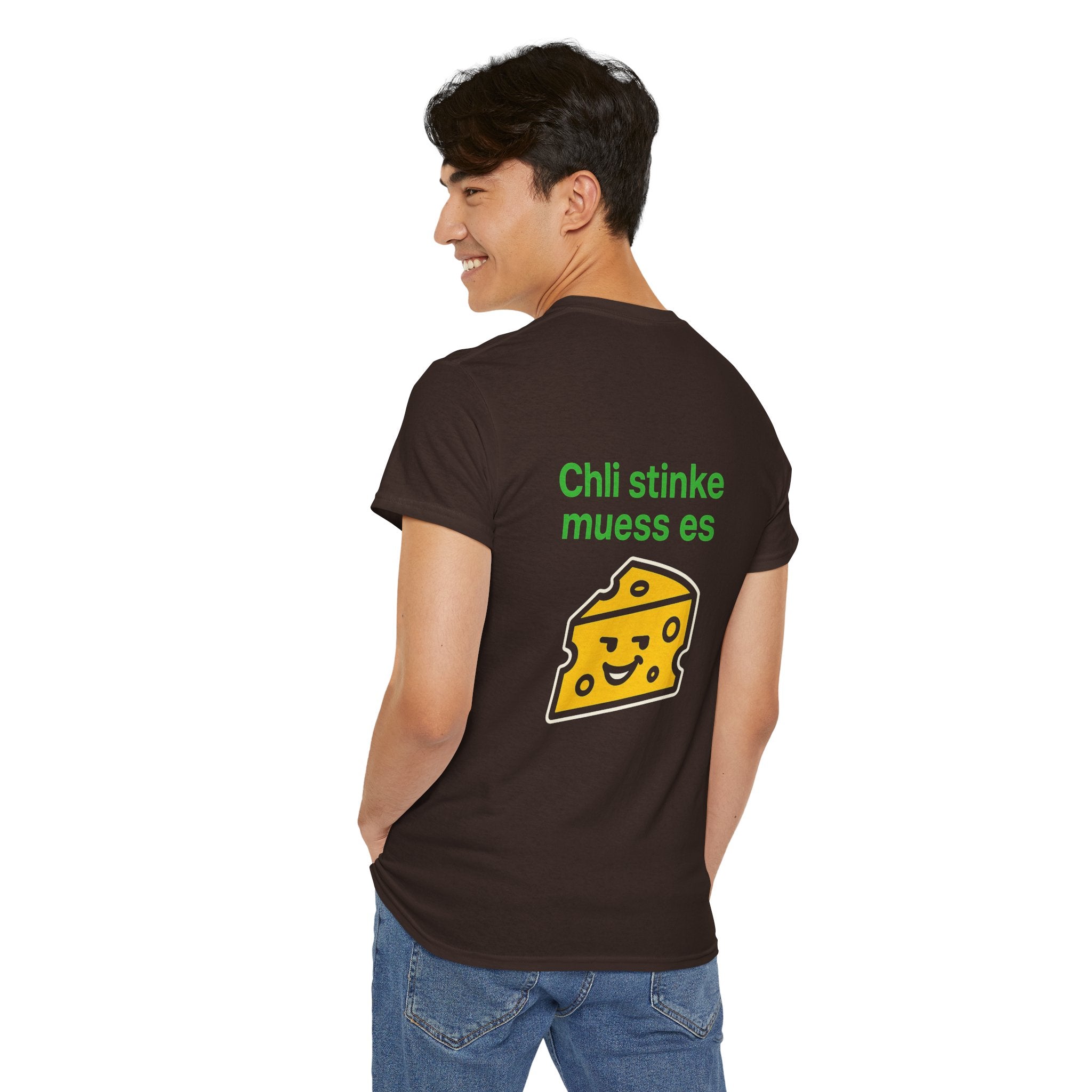 Chli stinke muess es – Schweizer Käse Humor T-Shirt