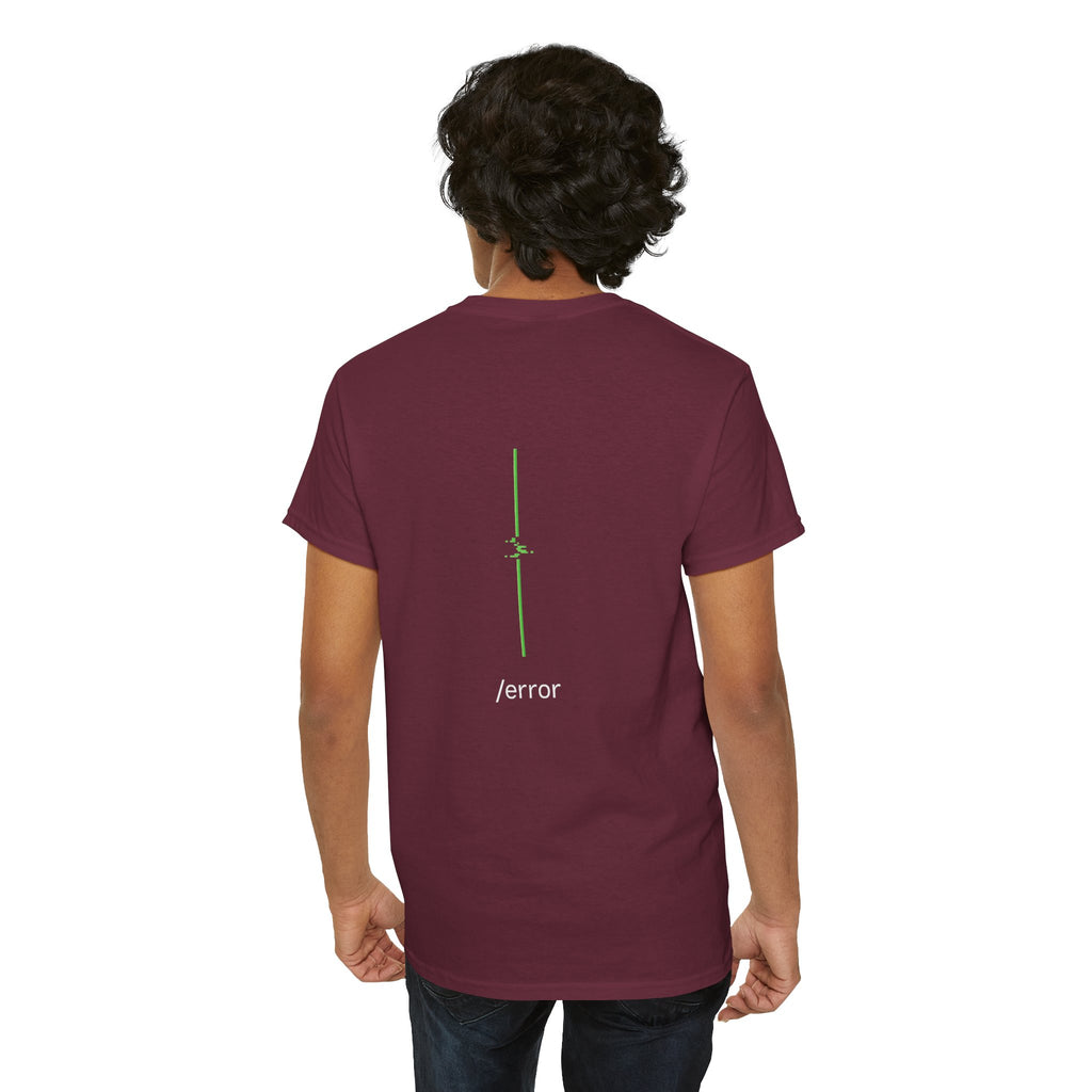 Glitch Line – Minimalistisches Neon Streetwear T-Shirt