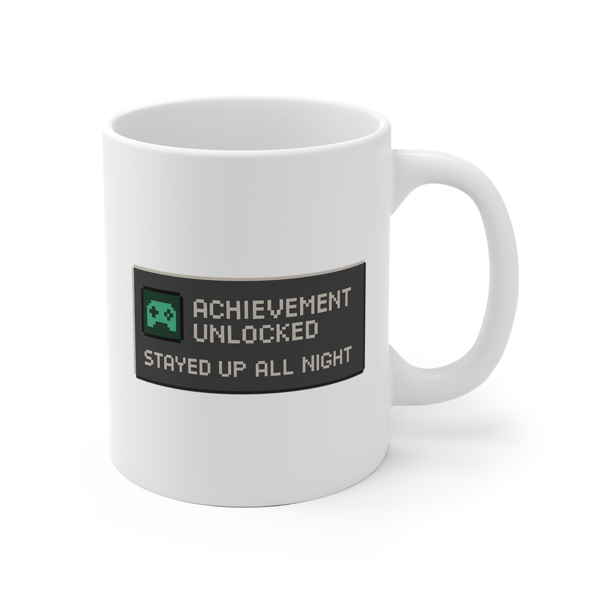 Achievement Unlocked – Stayed Up All Night – Gamer Meme Tasse