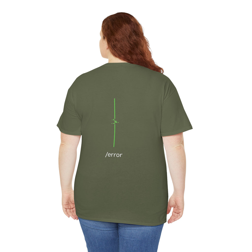 Glitch Line – Minimalistisches Neon Streetwear T-Shirt