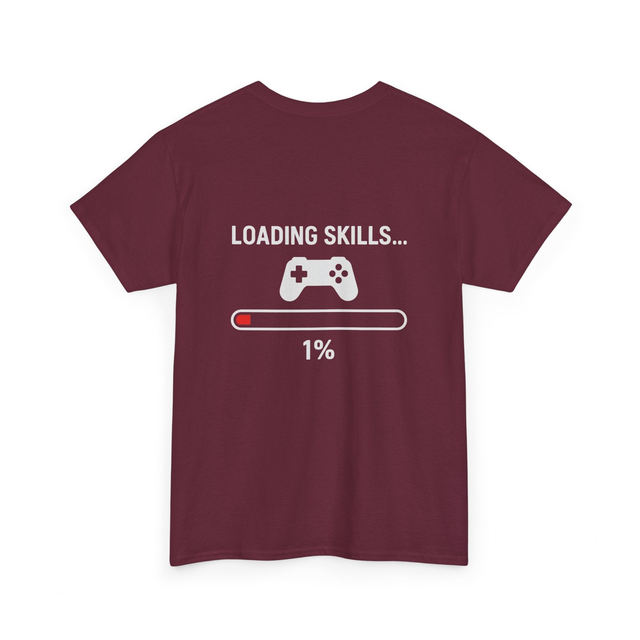 Loading Skills… 1% – Lustiges Gamer Meme T-Shirt