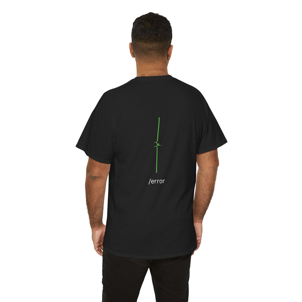 Glitch Line – Minimalistisches Neon Streetwear T-Shirt