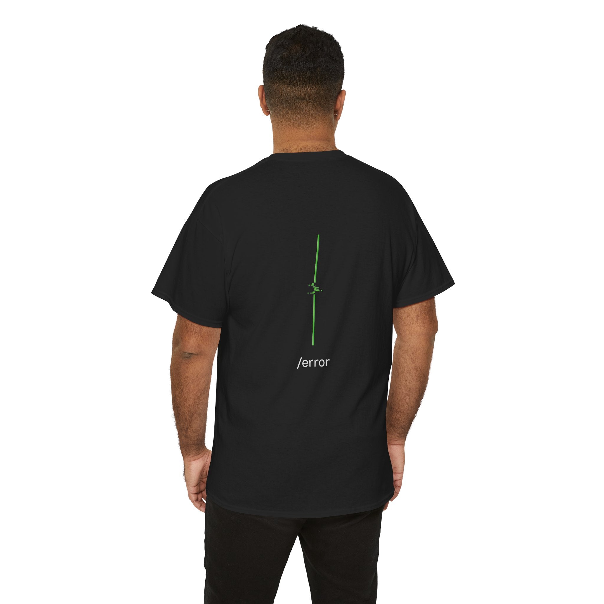 Glitch Line – Minimalistisches Neon Streetwear T-Shirt