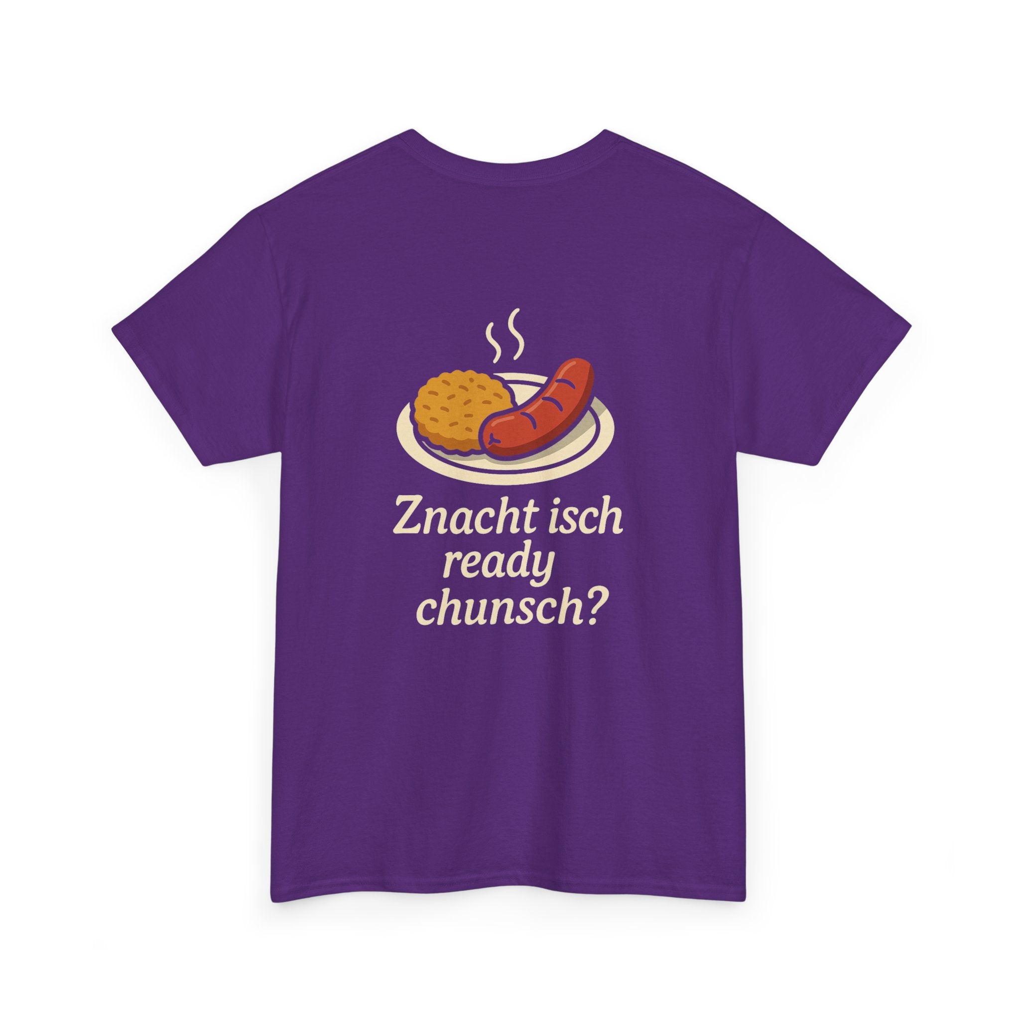 Znacht isch ready – Dialekt Humor T-Shirt