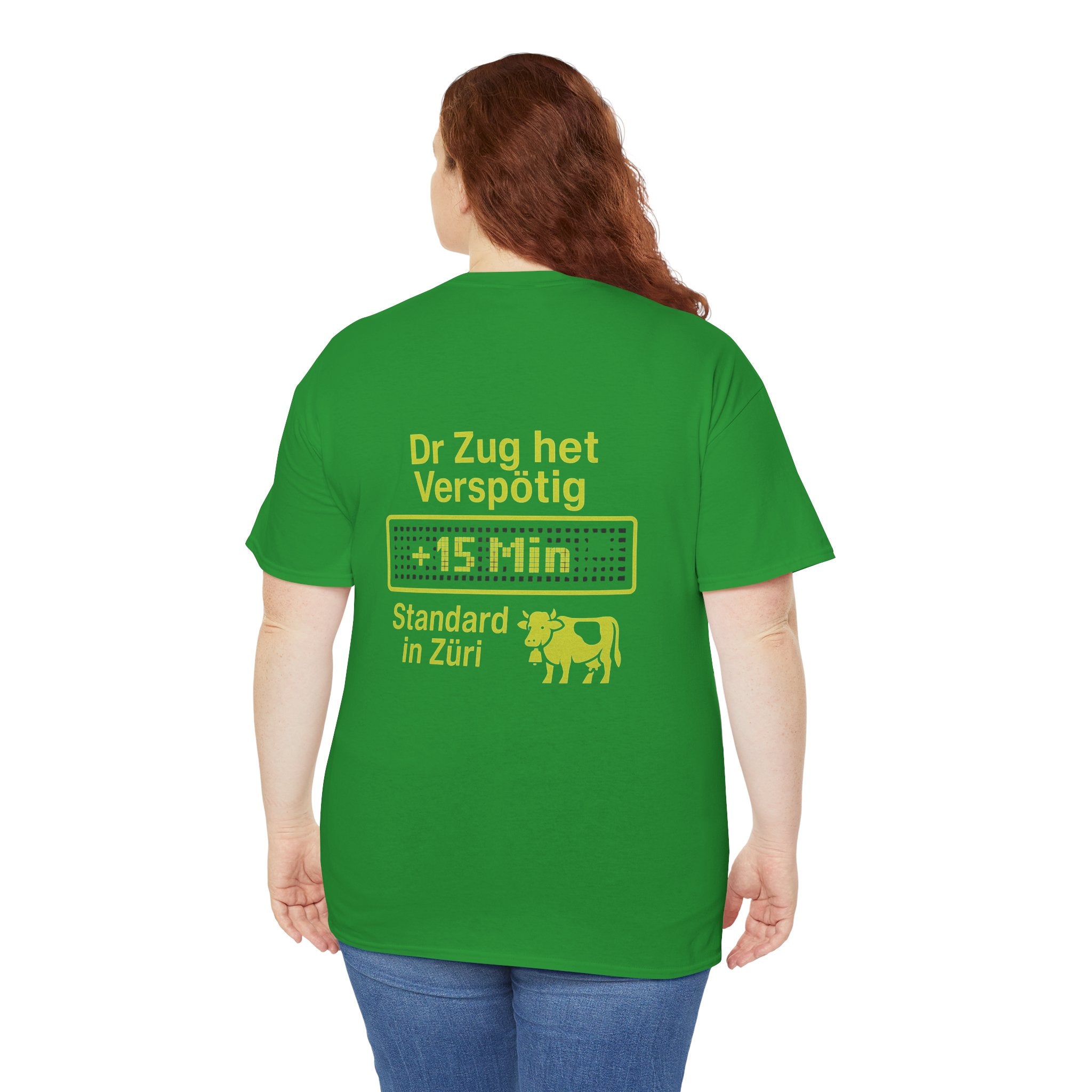 Dr Zug het Verspötig – Schweizer ÖV Meme Shirt
