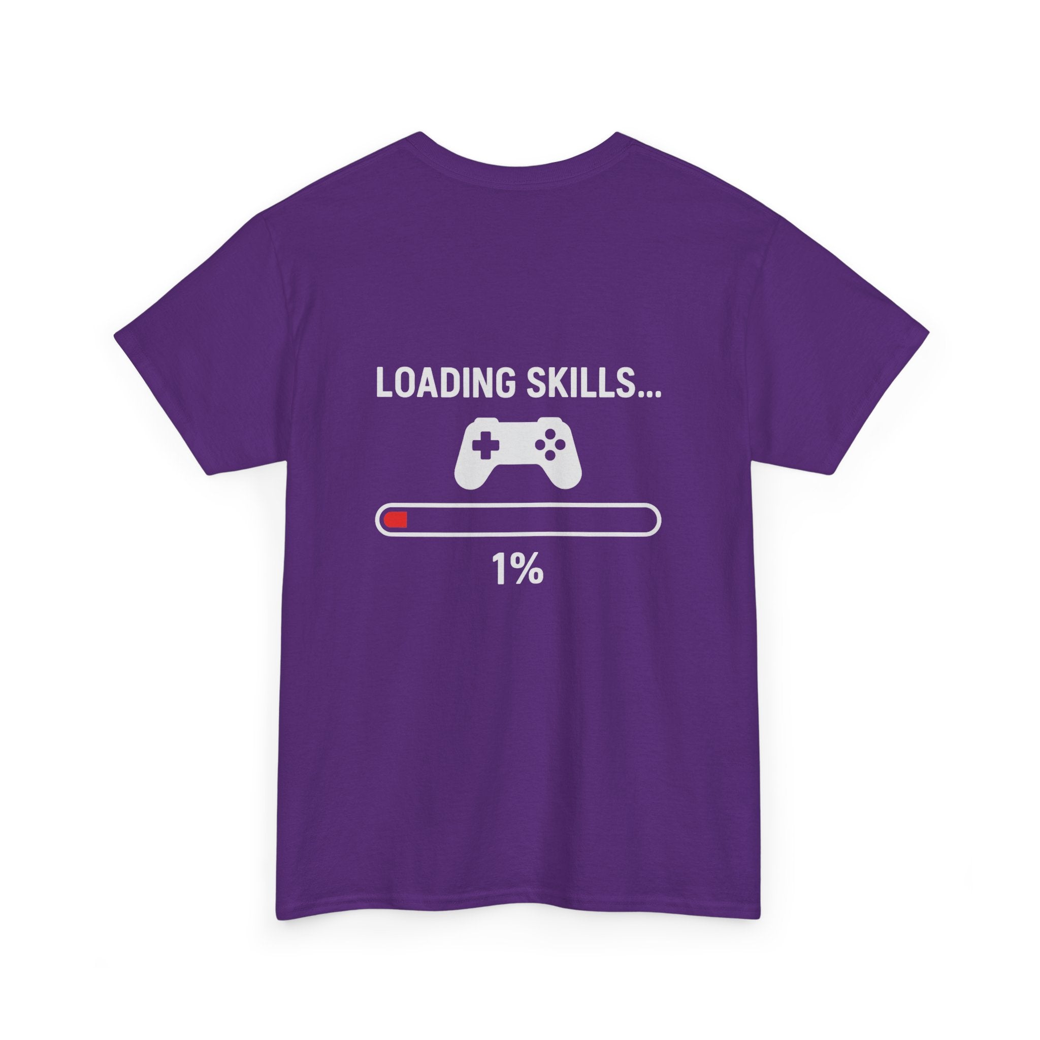 Loading Skills… 1% – Lustiges Gamer Meme T-Shirt