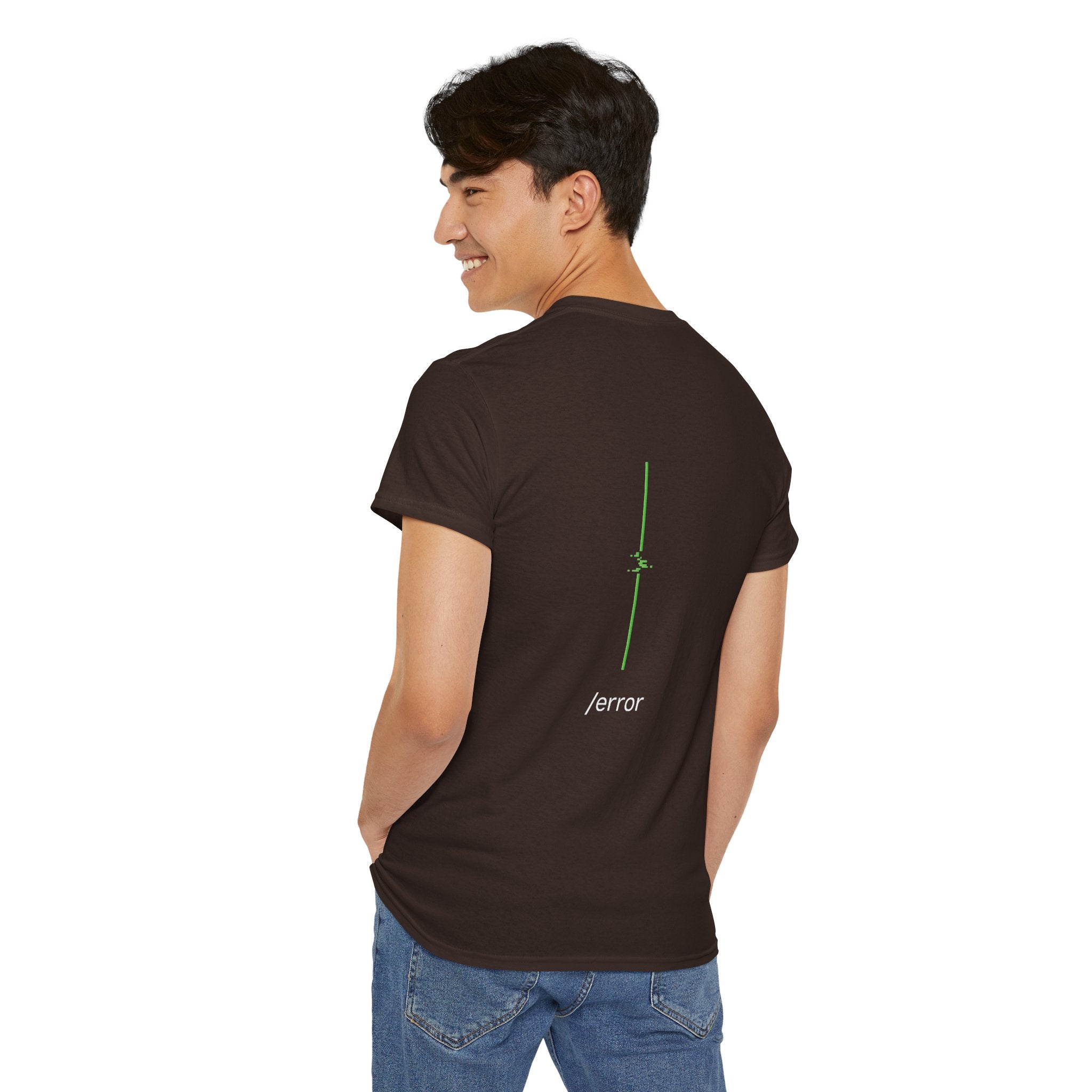 Glitch Line – Minimalistisches Neon Streetwear T-Shirt