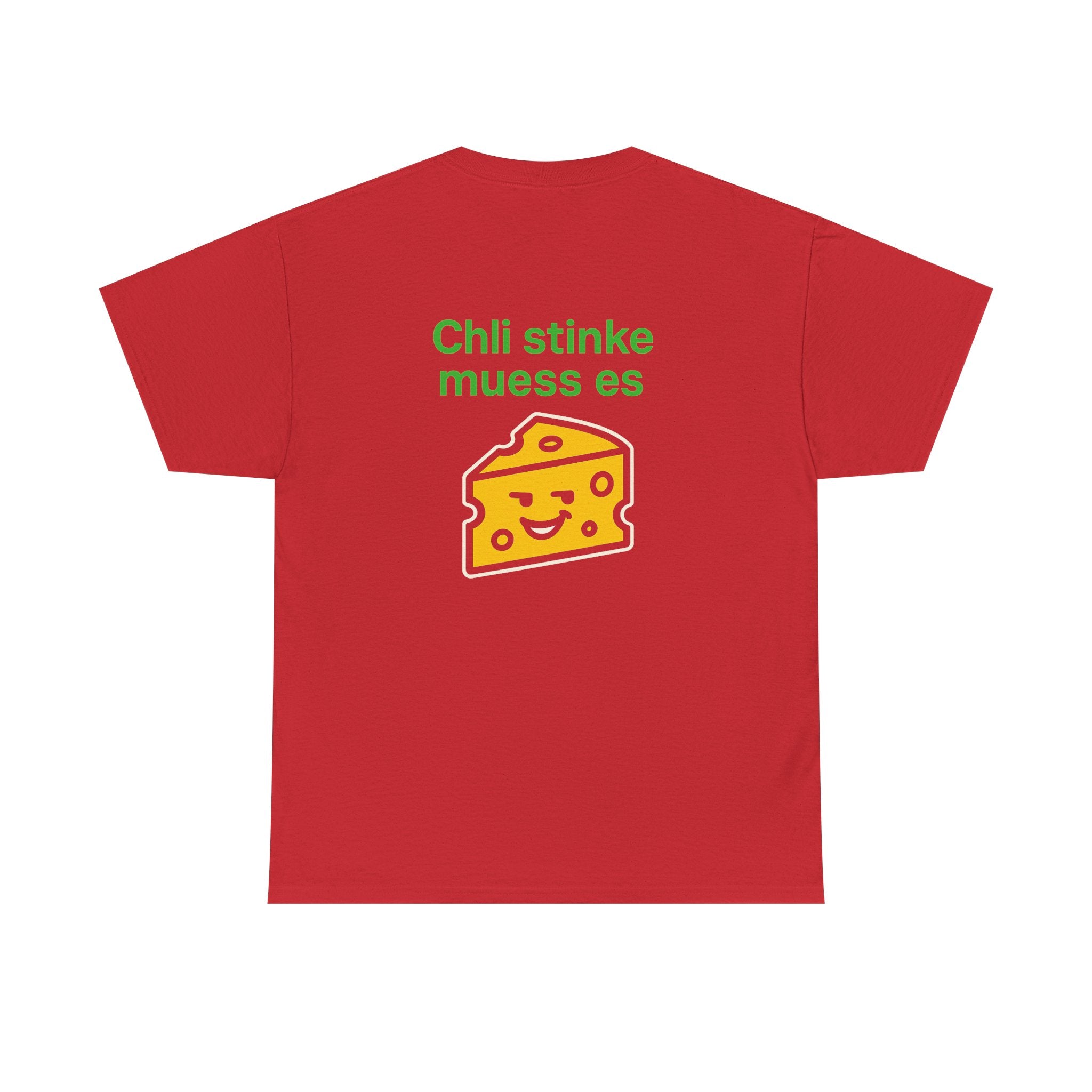 Chli stinke muess es – Schweizer Käse Humor T-Shirt