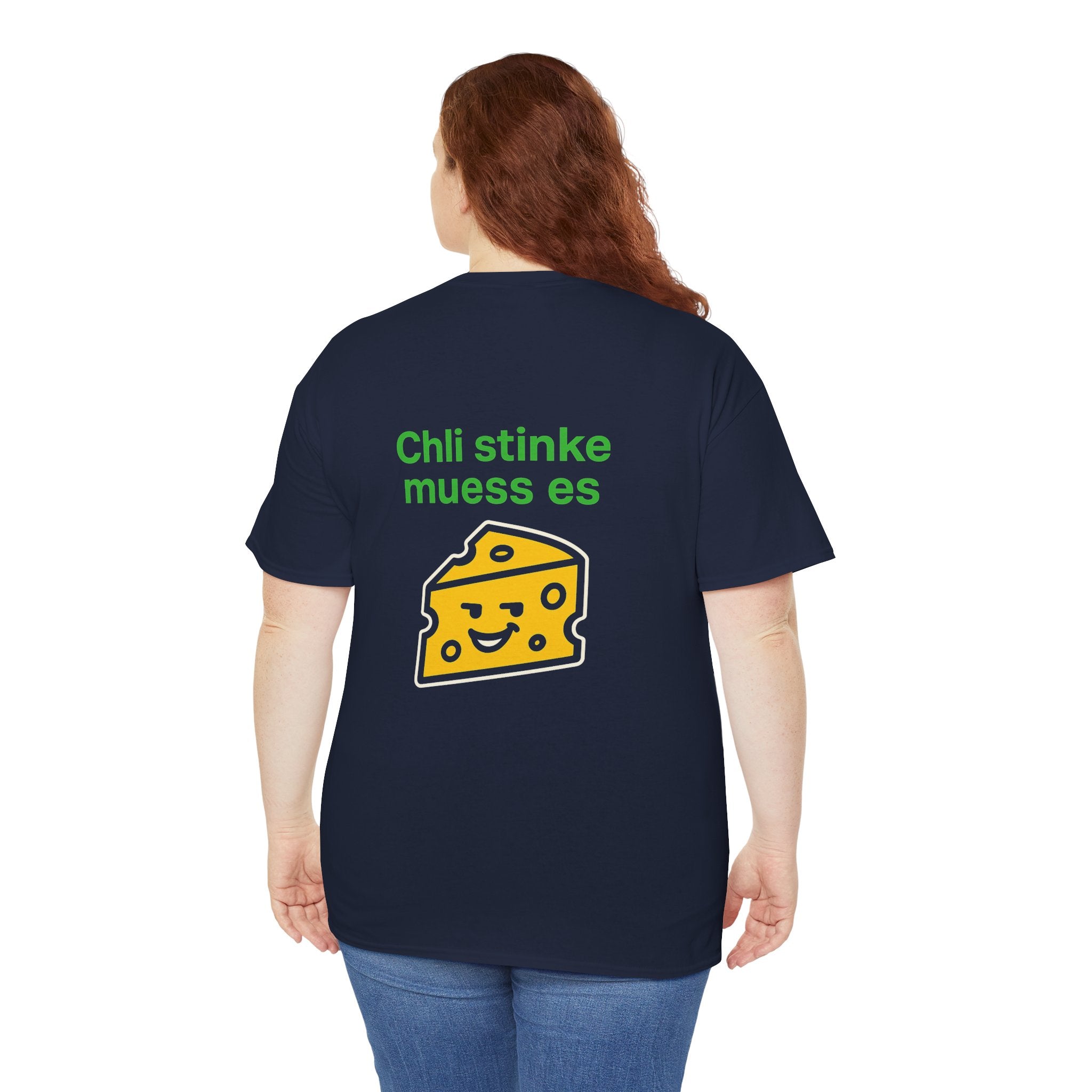 Chli stinke muess es – Schweizer Käse Humor T-Shirt