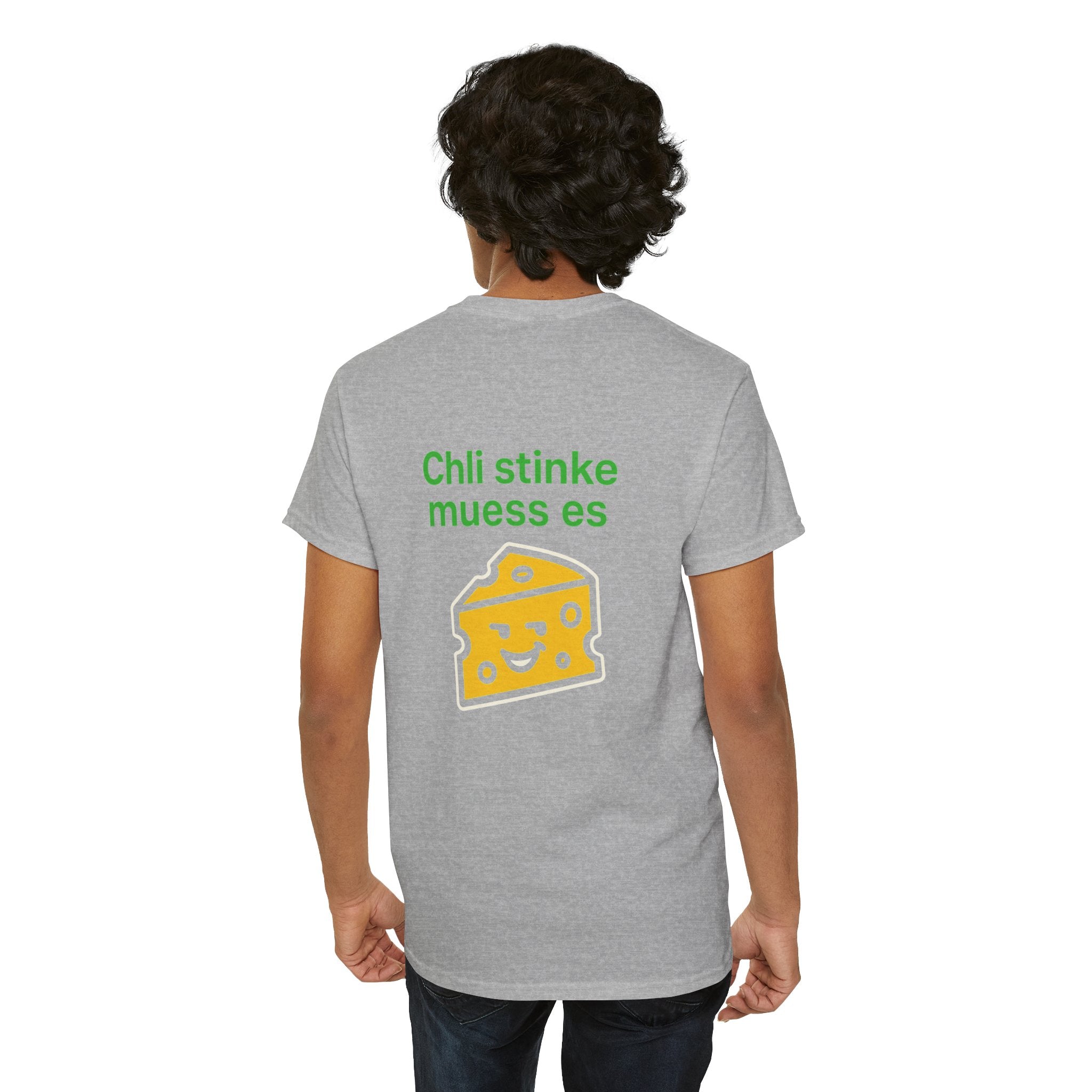 Chli stinke muess es – Schweizer Käse Humor T-Shirt