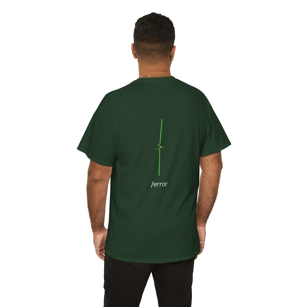 Glitch Line – Minimalistisches Neon Streetwear T-Shirt