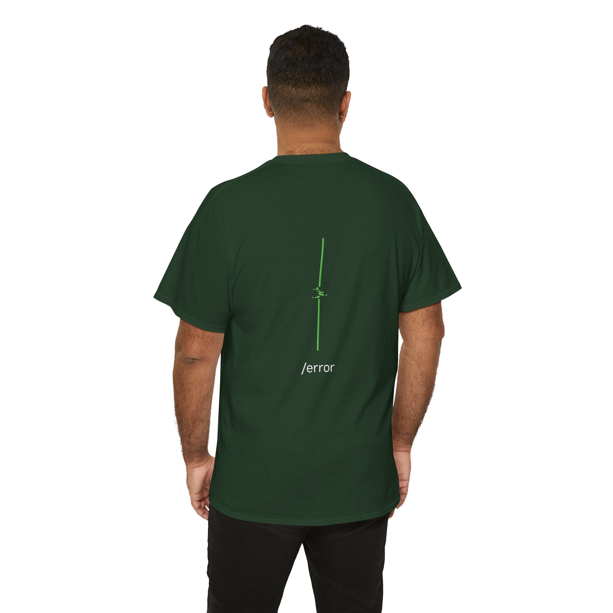Glitch Line – Minimalistisches Neon Streetwear T-Shirt