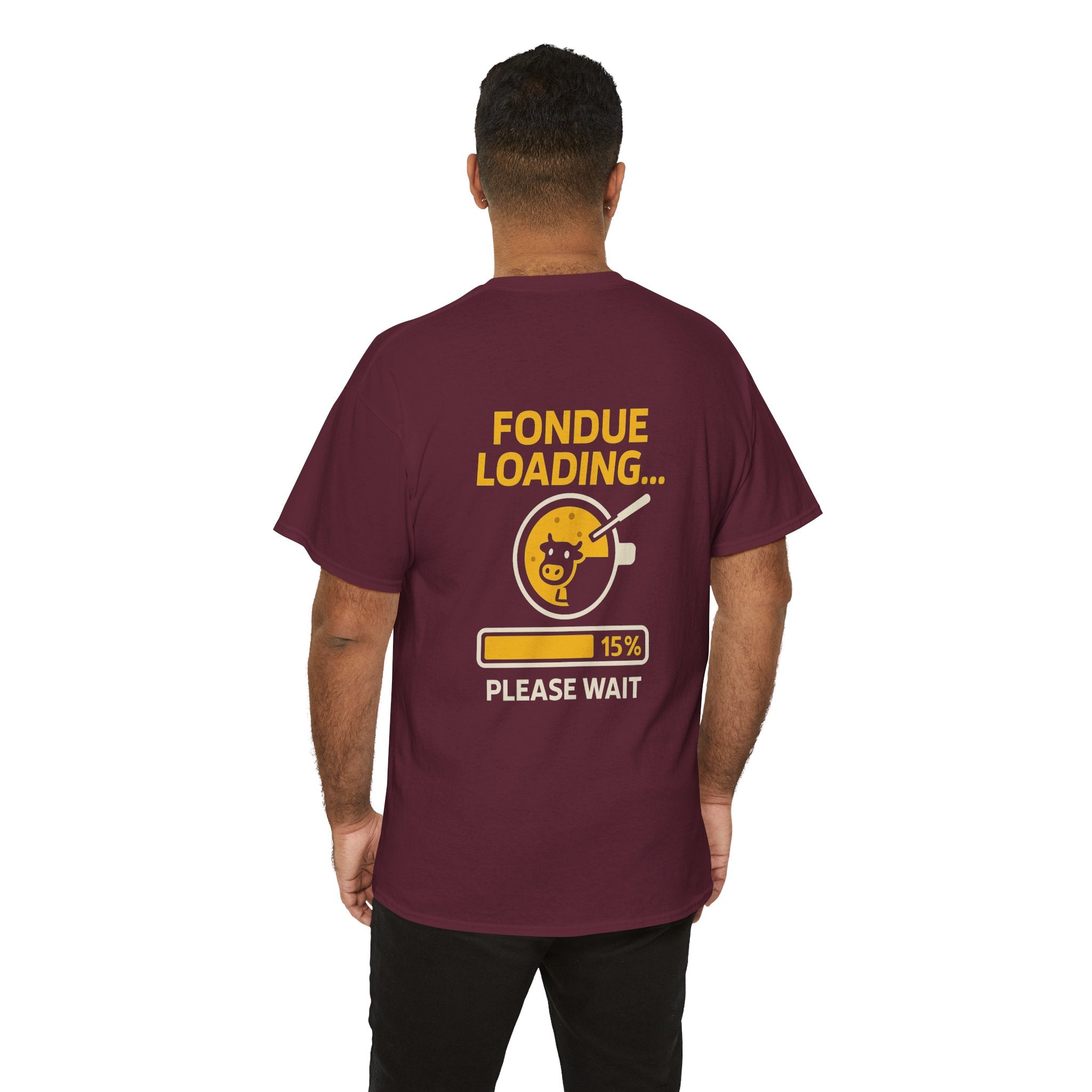 Fondue Loading – Schweizer Winter Meme T-Shirt