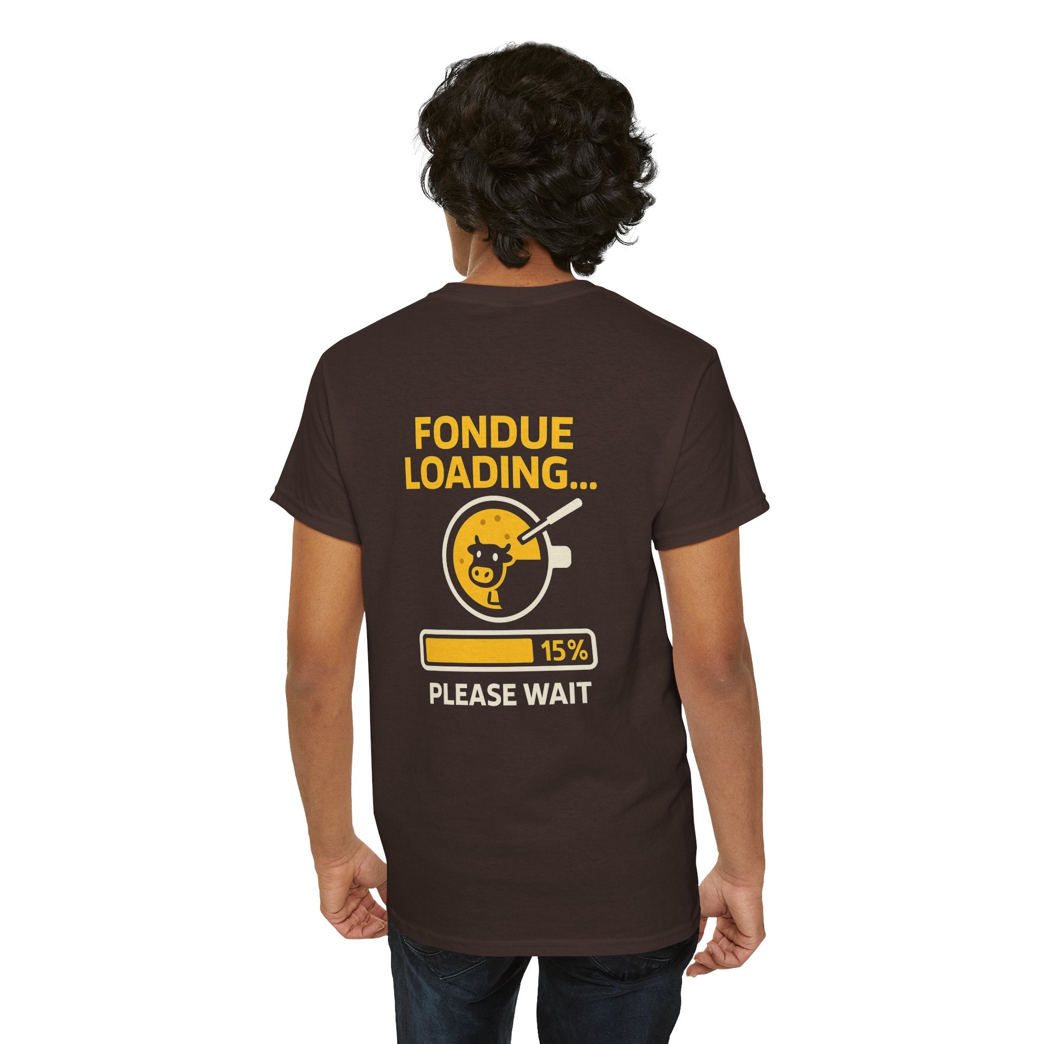 Fondue Loading – Schweizer Winter Meme T-Shirt